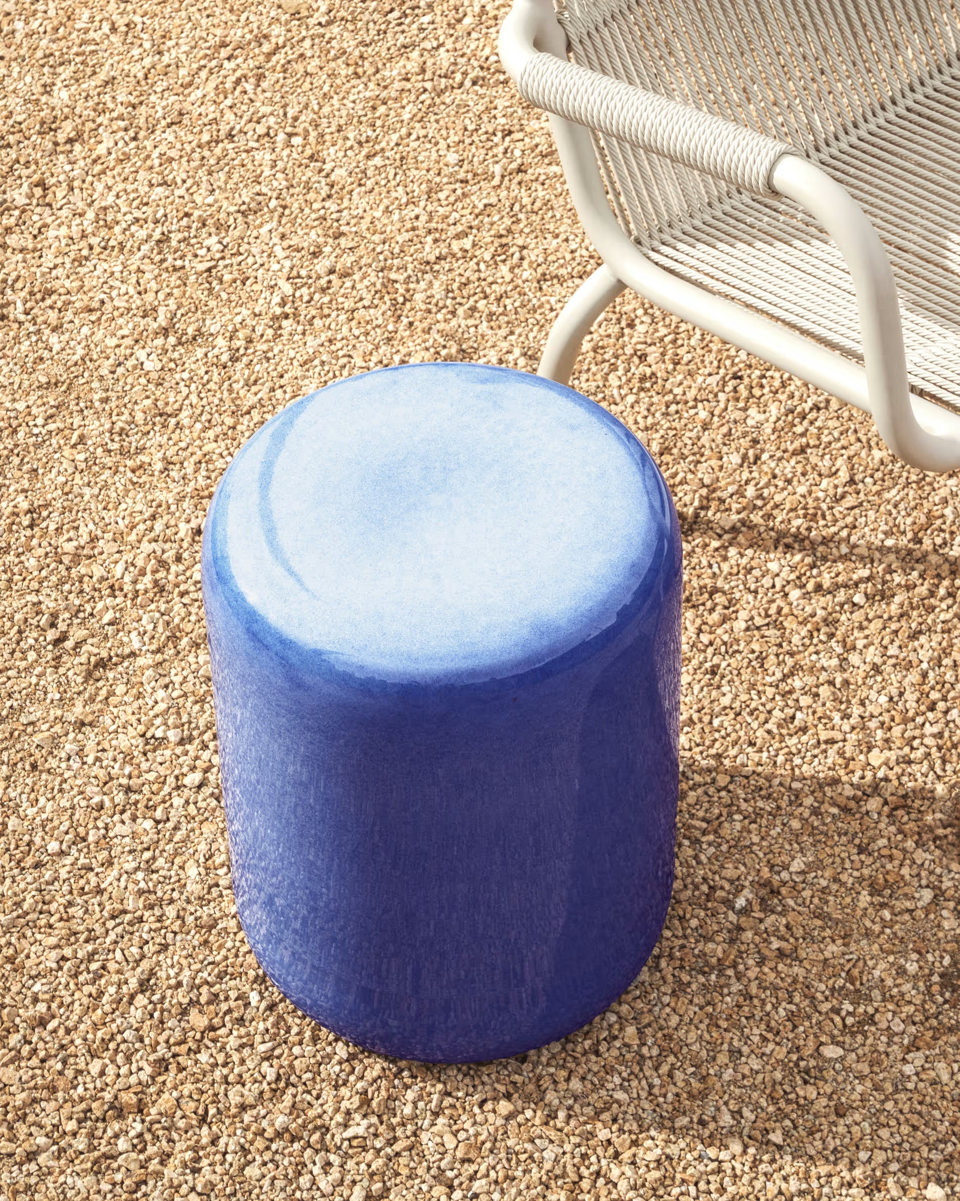 Bijzettafel MESQUIDA blauw [Ewelina] [Amelia spr]