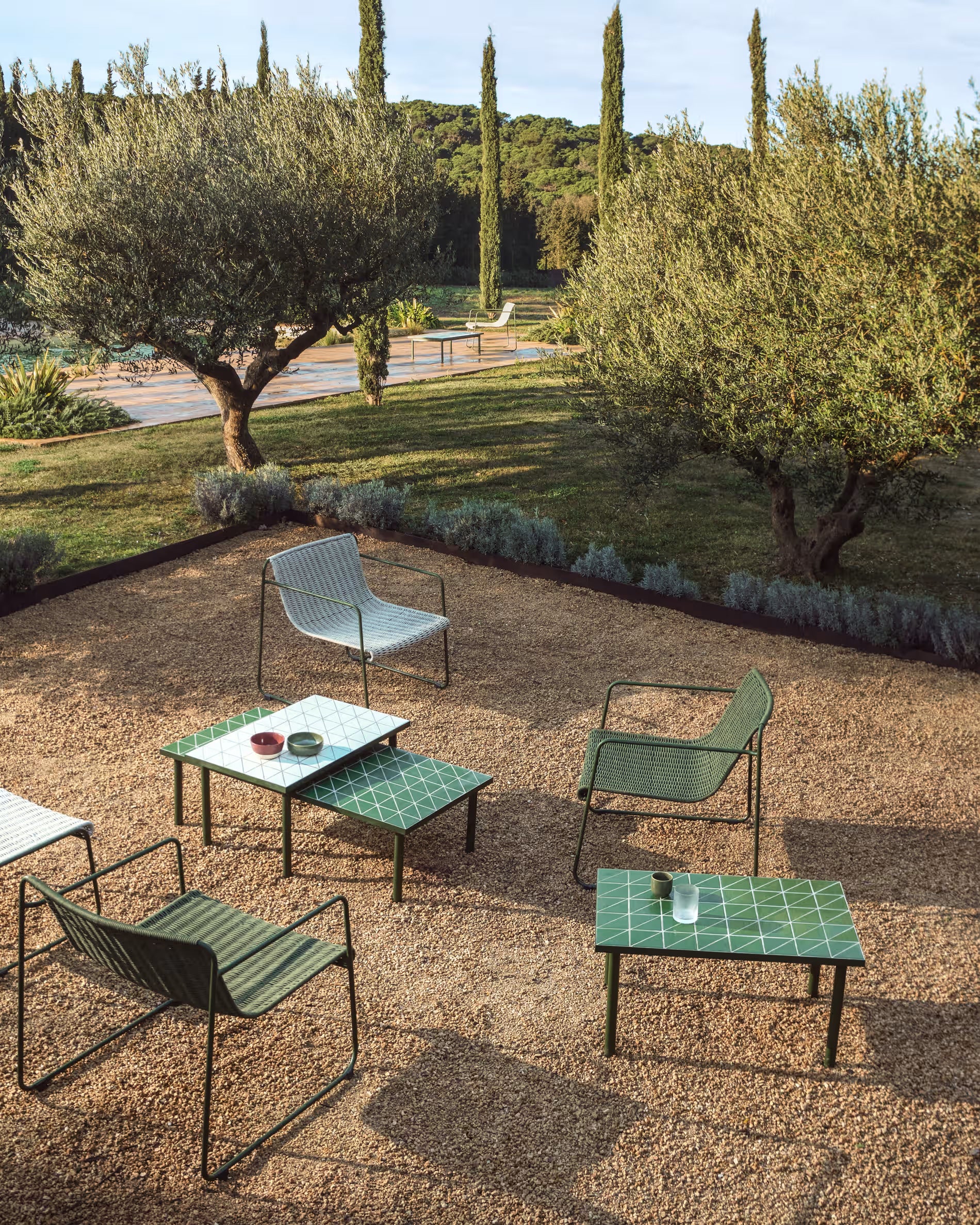 Gartenkaffee-Tisch MAURINA grün