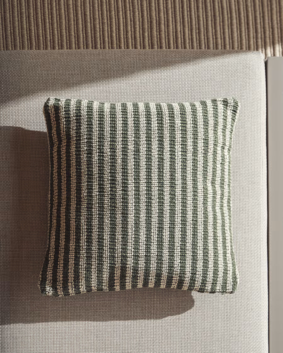 Kussenhoes DIROME wit met groen