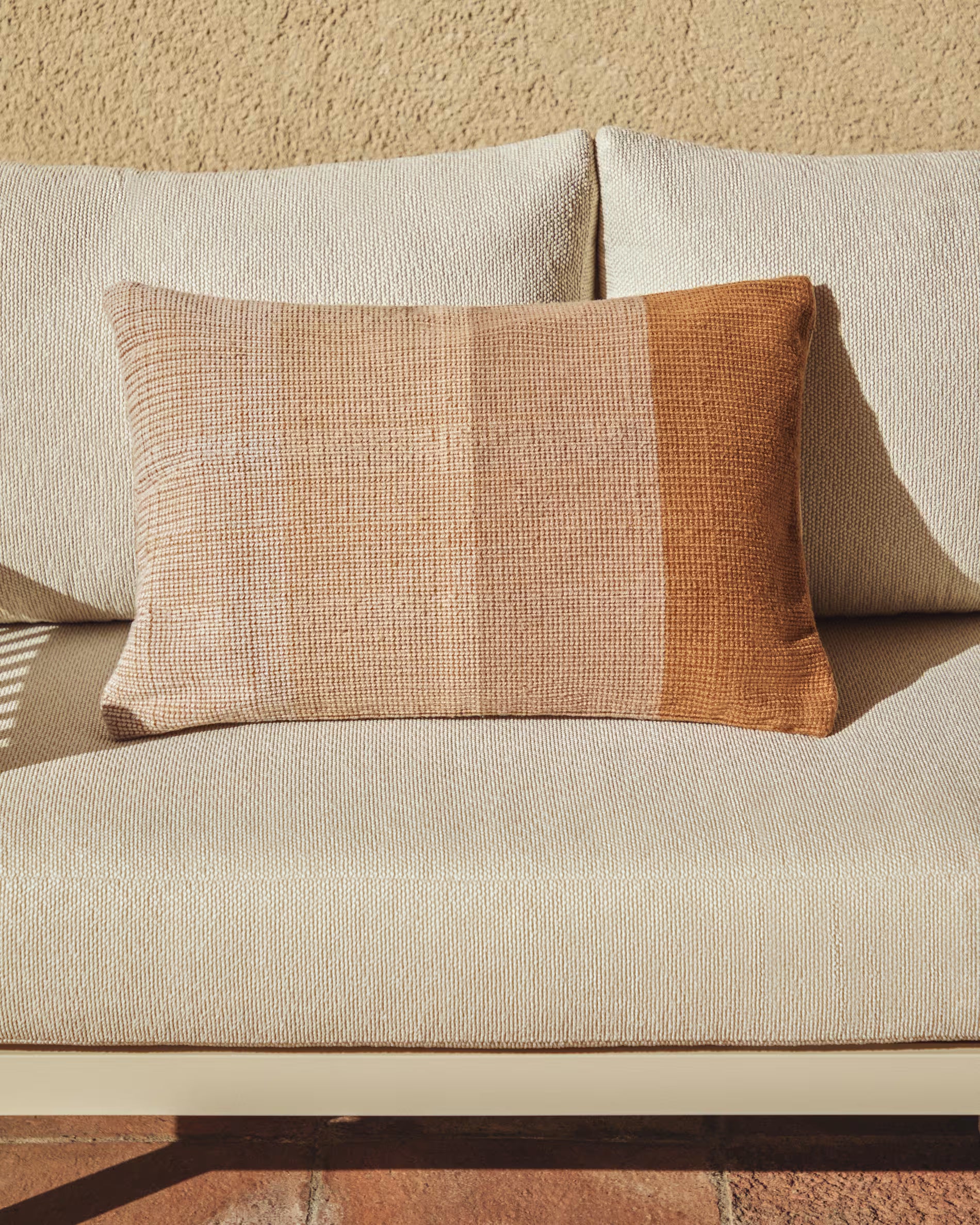 Kissenbezug ADYS beige mit orange