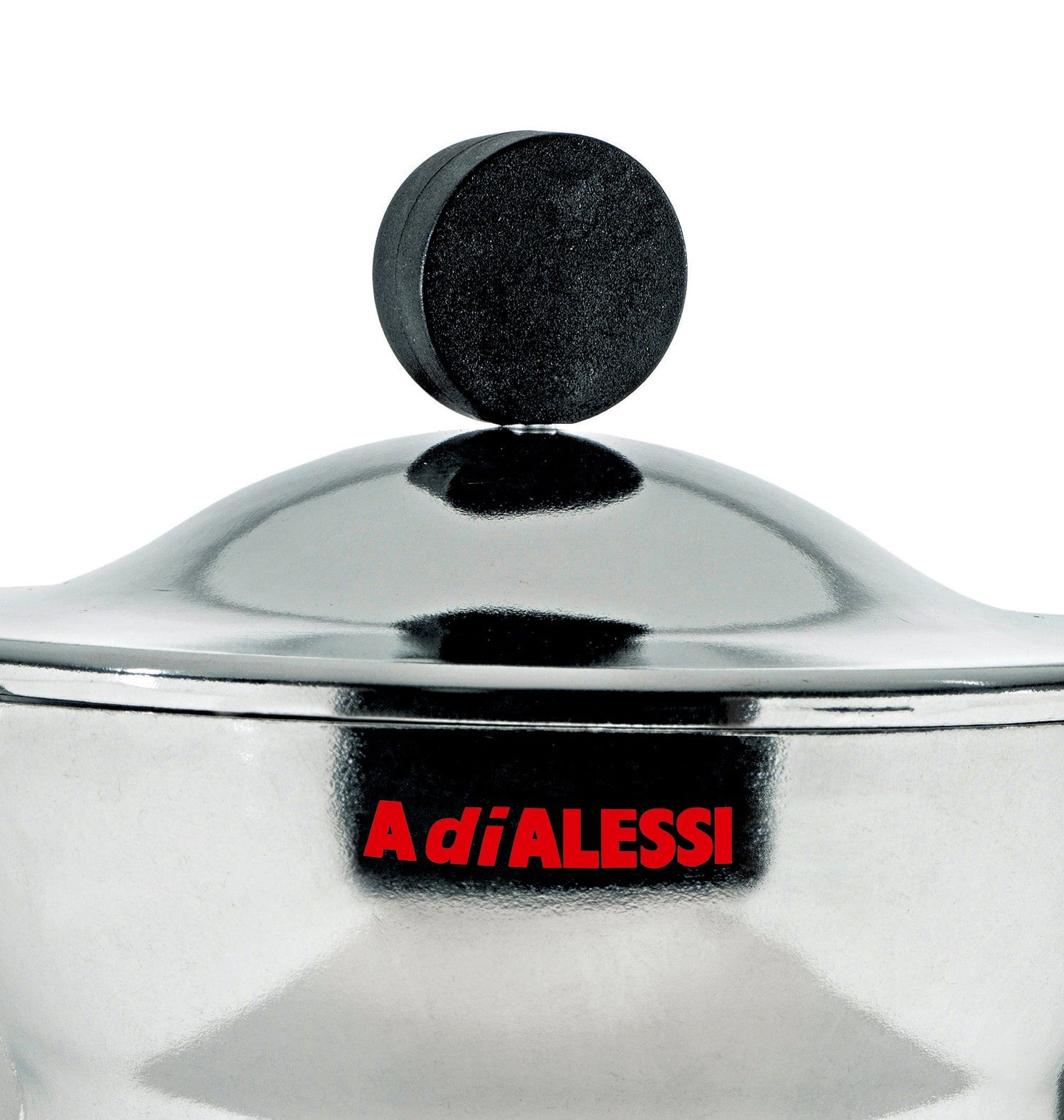 Alessi Silver Moka mit Schwarz