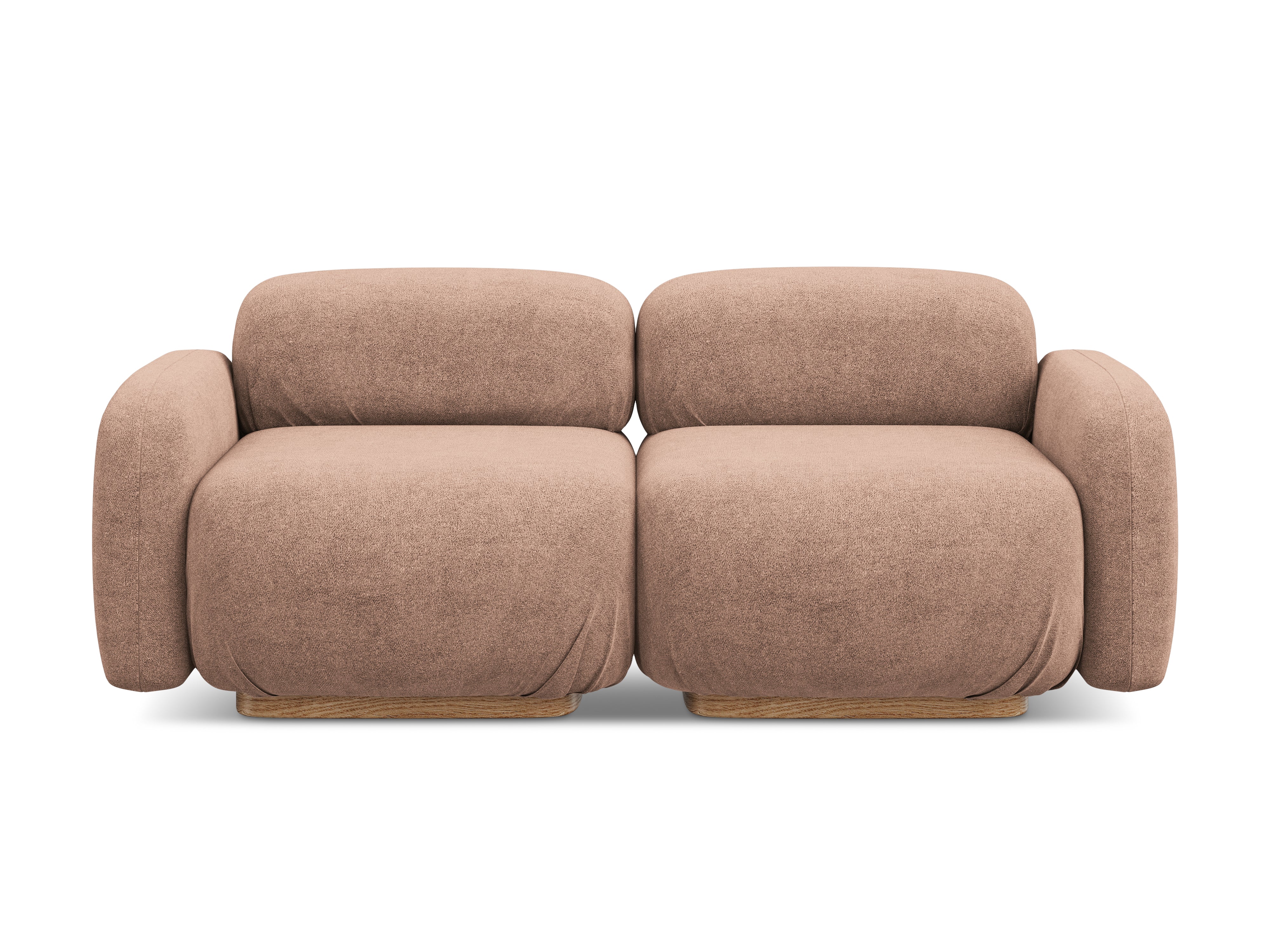 AILANI 3-Seater Modular Sofa in Powder Pink Boucle