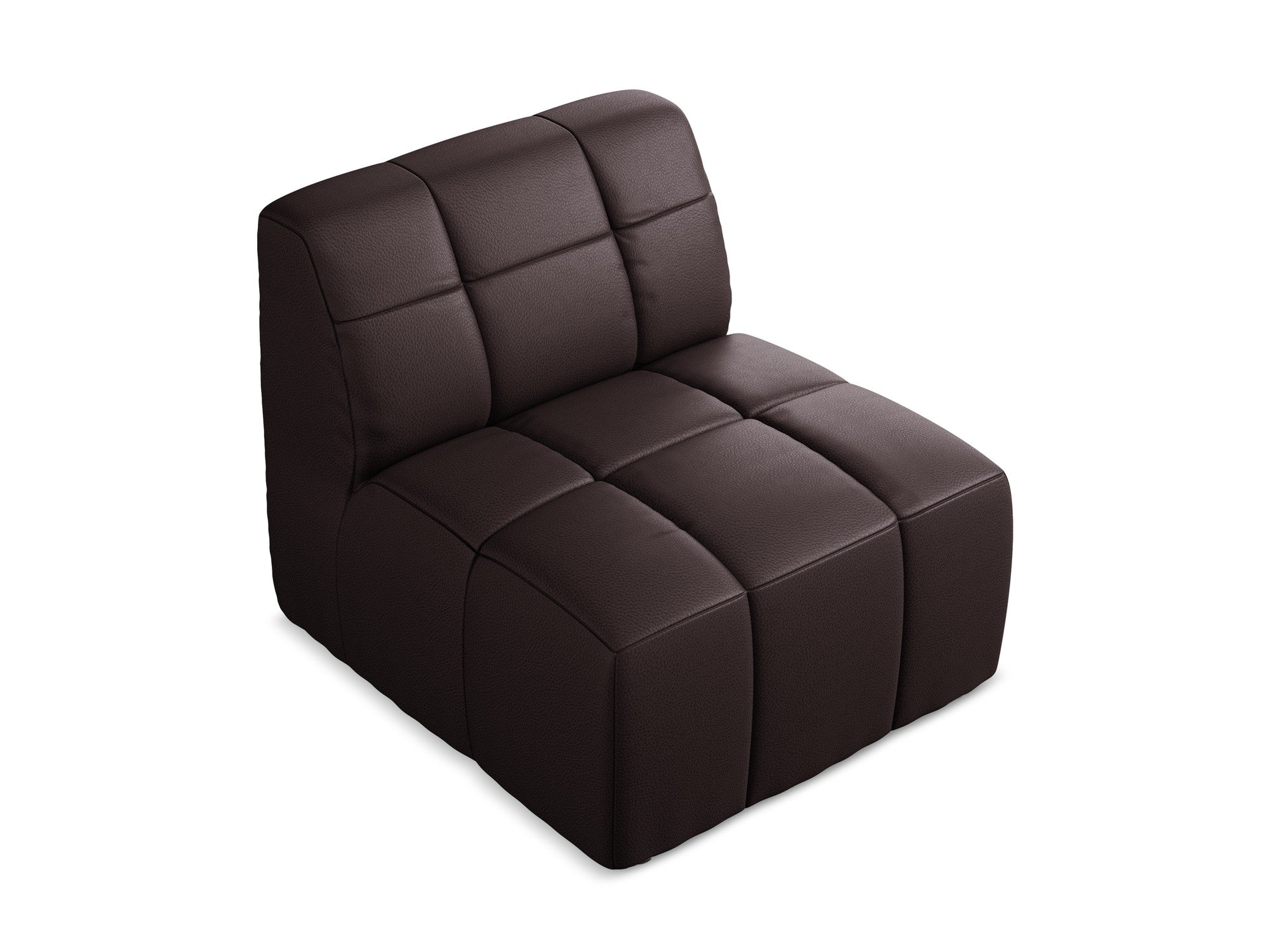 Armchair / ALOHA module plum eco-leather