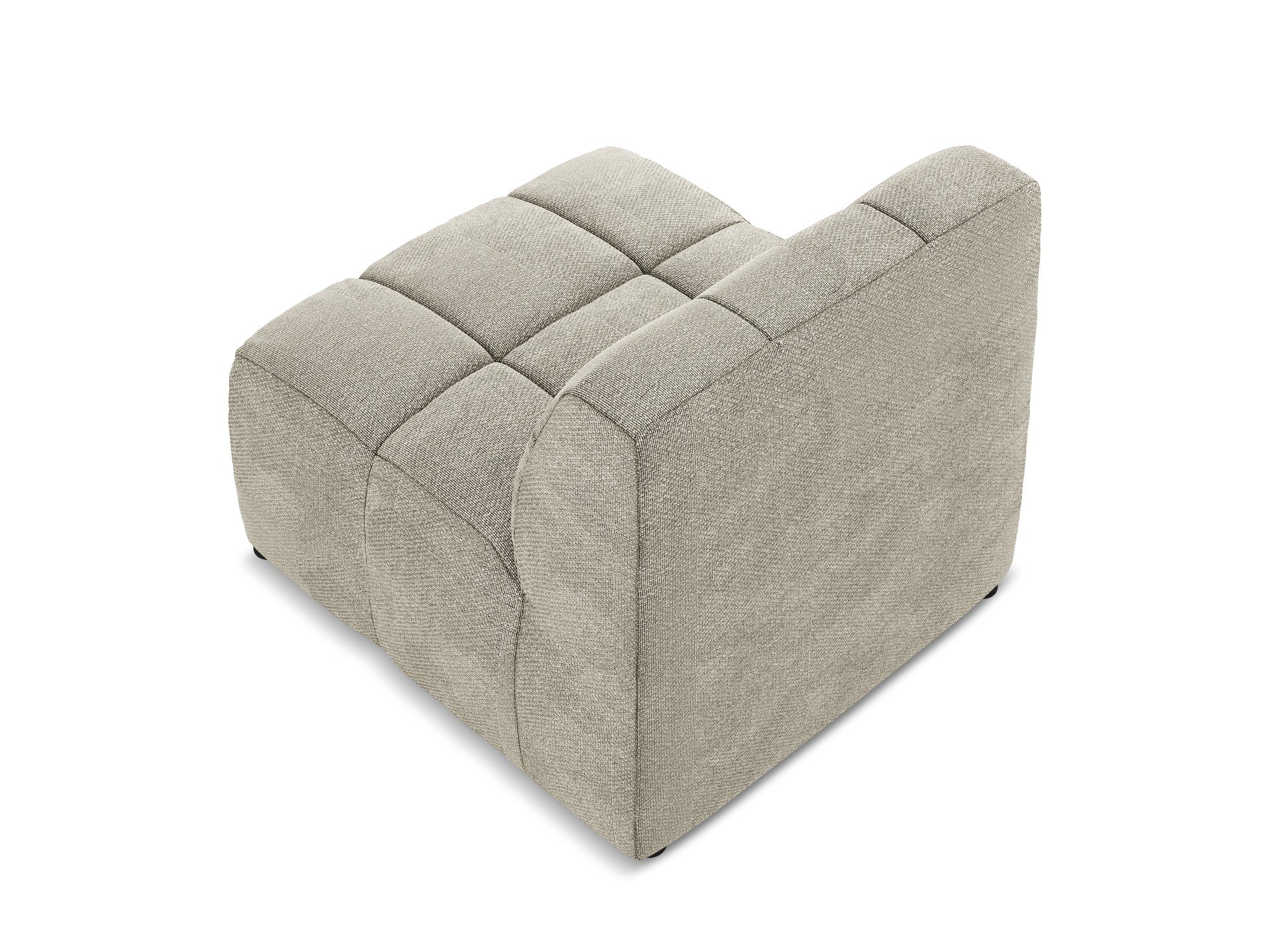 Armchair / module ALOHA taupe boucle