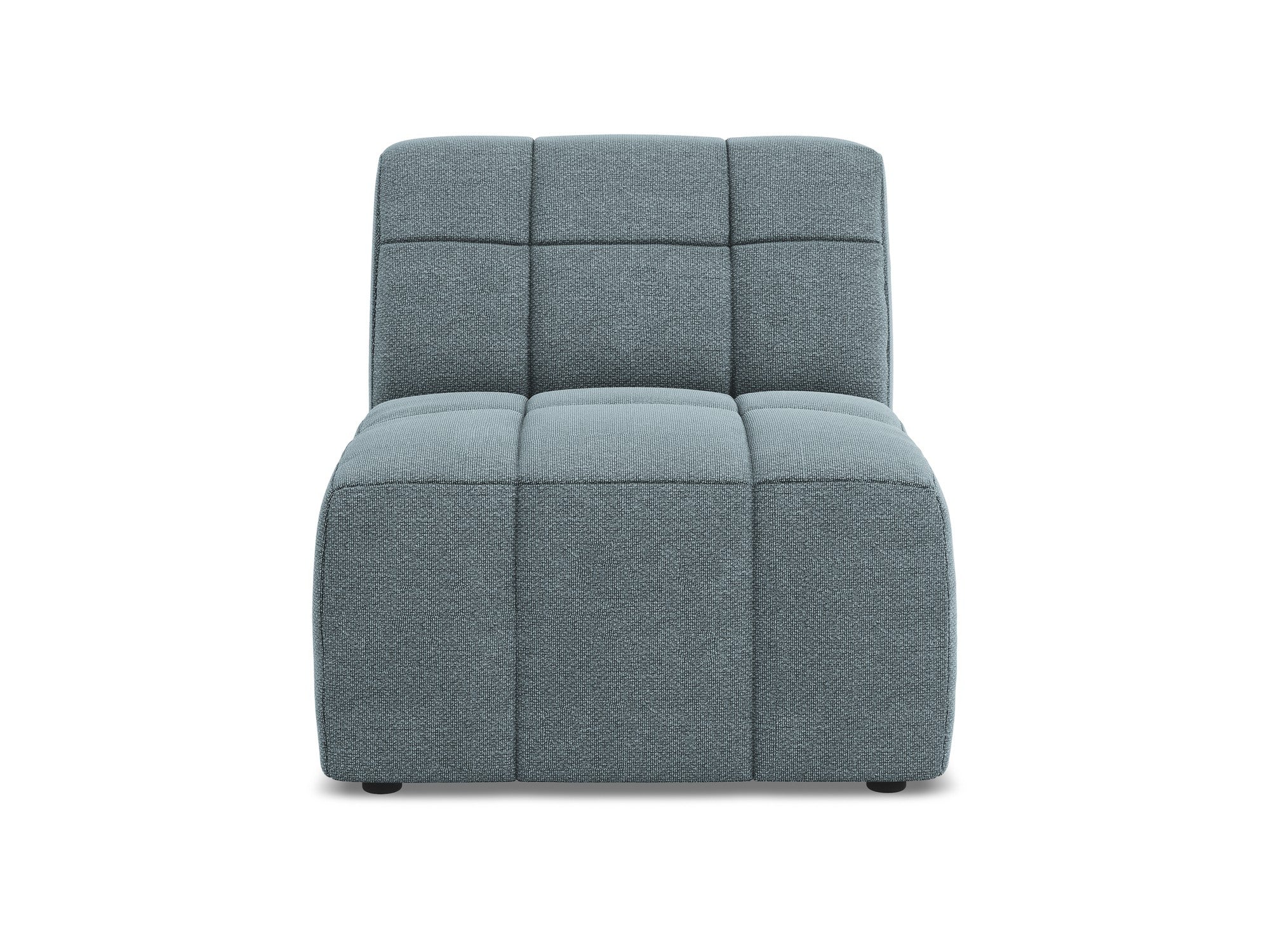 Armchair / module ALOHA denim blue boucle