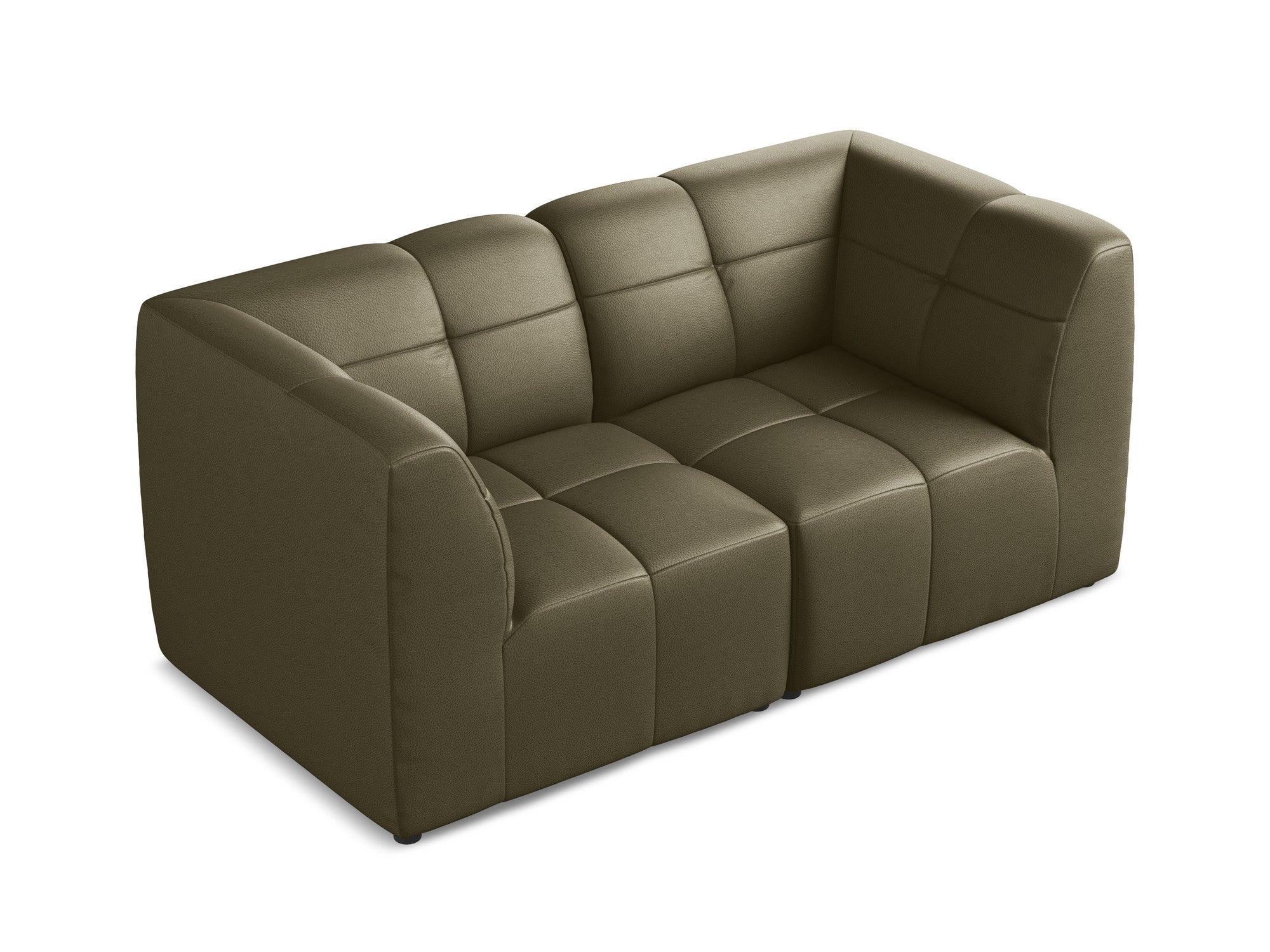 Modular 2-Seater Sofa ALOHA Olive Eco-Leather
