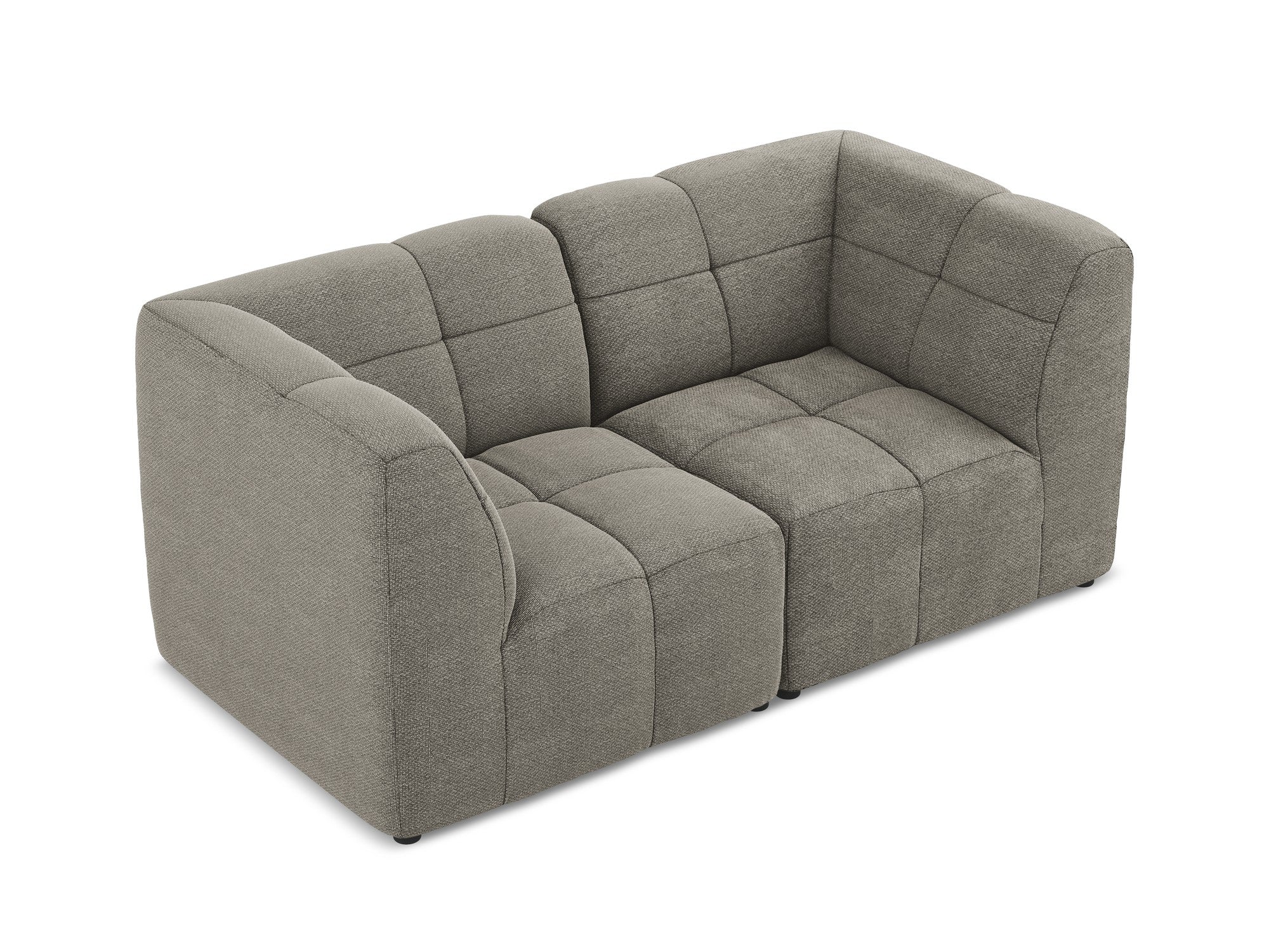 Modulaire 2-zitsbank ALOHA grijze boucle