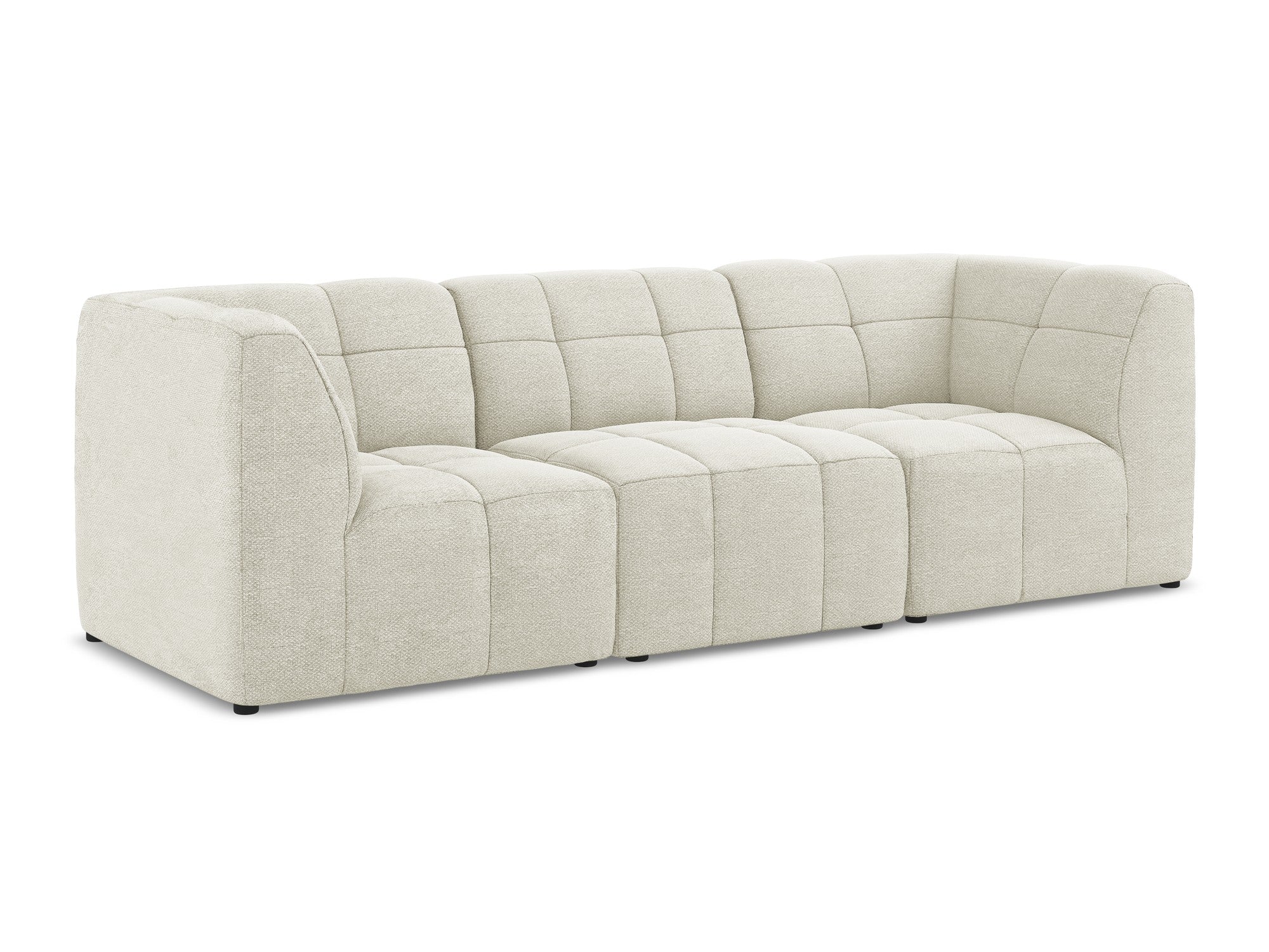 3-seater modular sofa ALOHA sandy boucle