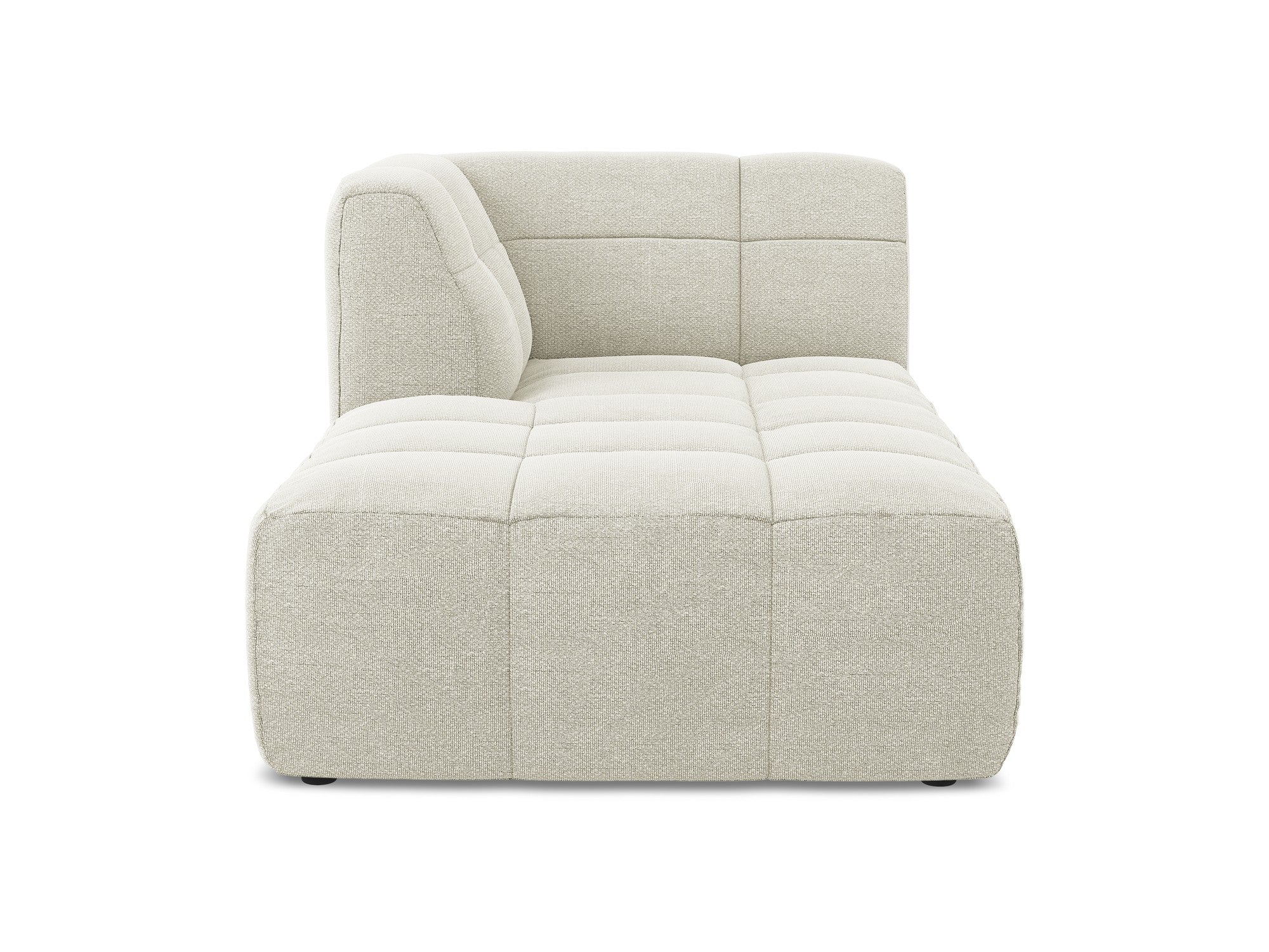 Szezlong links ALOHA zandkleurige boucle