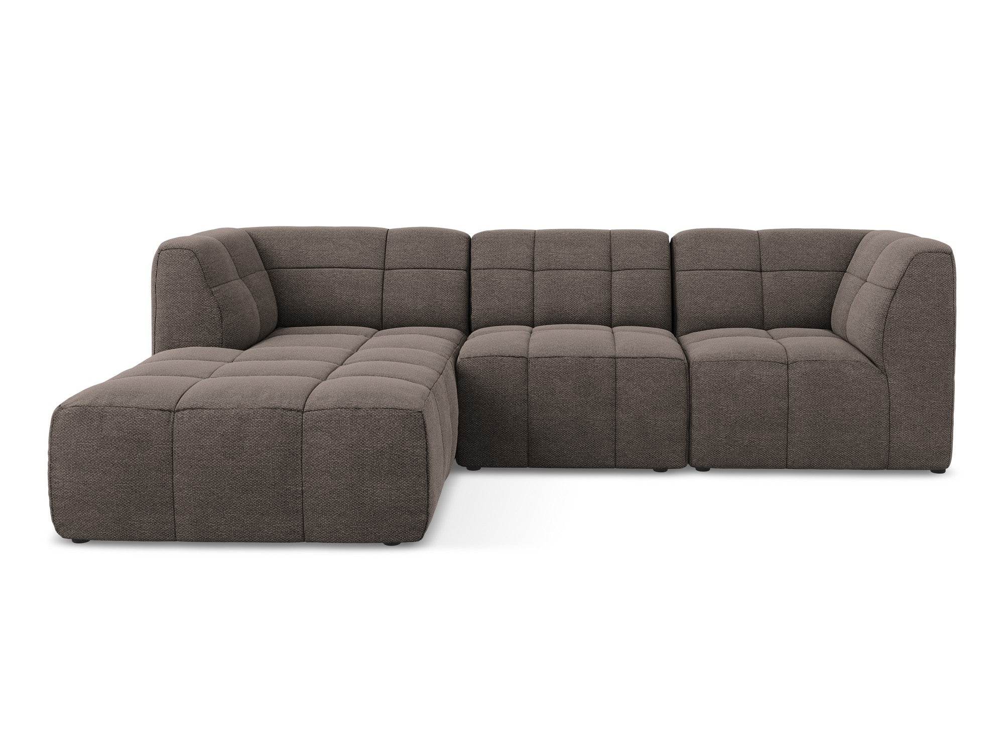 Modulaire linker 3-zits bank ALOHA chocolade boucle