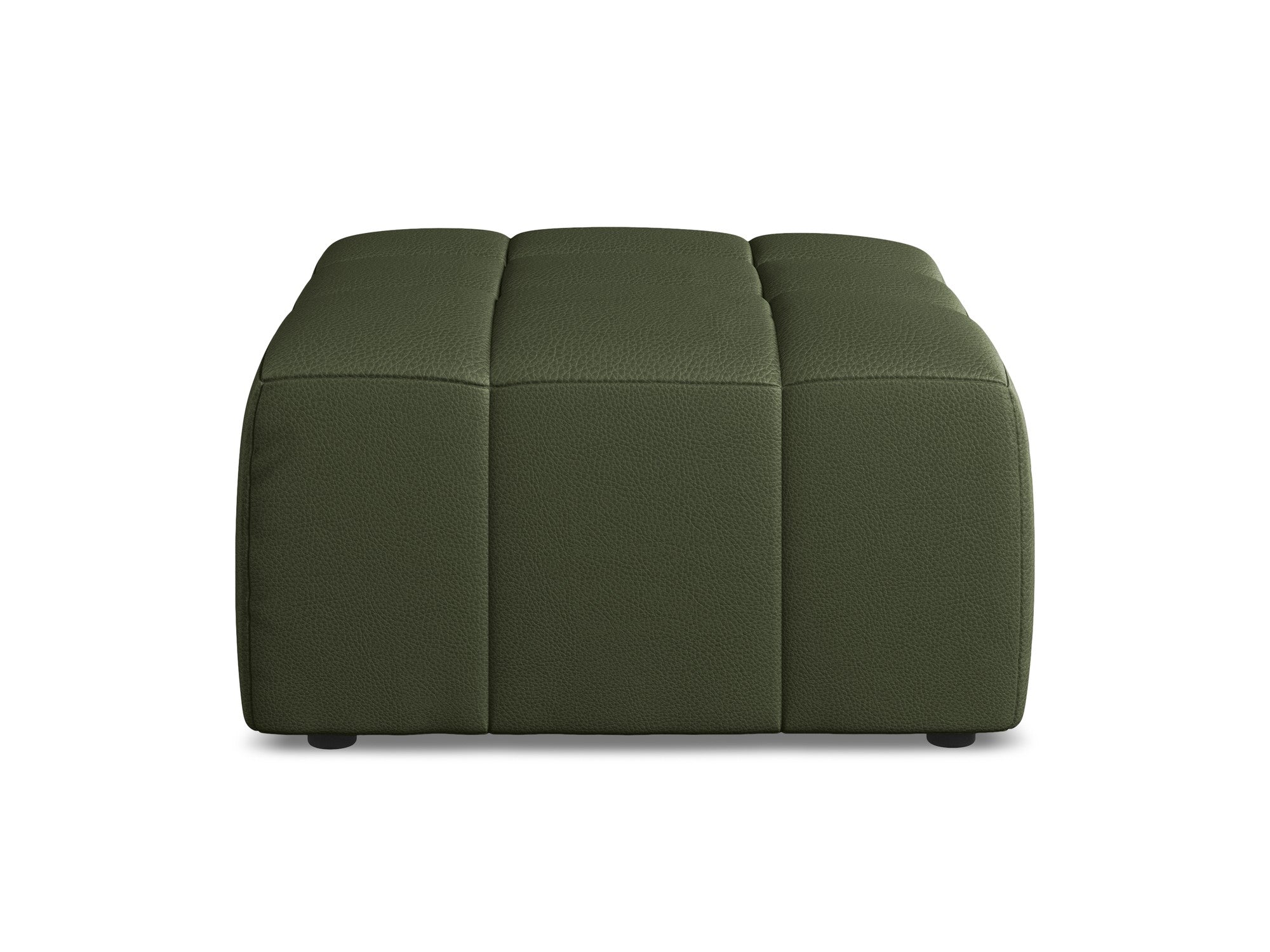 Pouf / module ALOHA dark green eco-leather