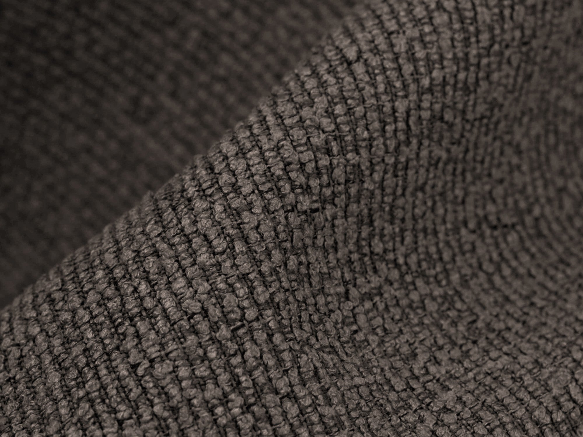 Modularer Ecksofa rechtsseitig 3-sitzig ALOHA schokoladenfarbener Boucle