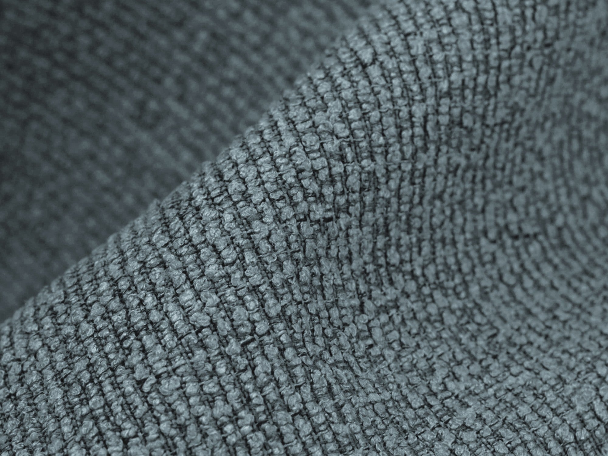 Modularer Ecksofa rechtsseitig 2-sitzig ALOHA jeansblau Boucle