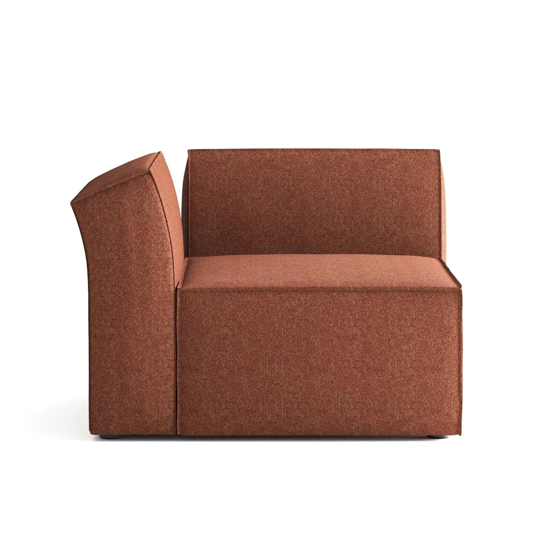 Modulaire bank ANDO - linker module roestkleurig