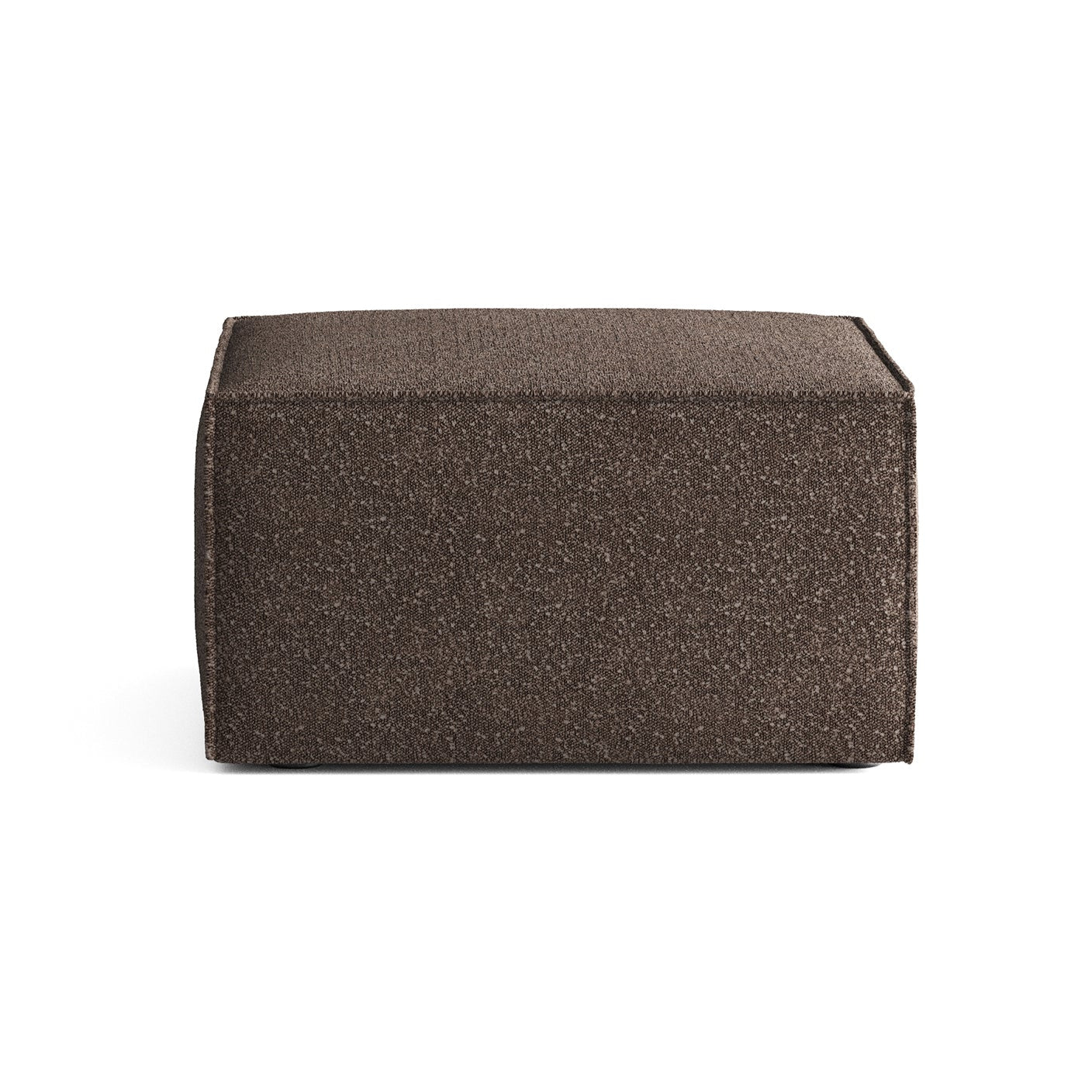 ANDO modular sofa - brown boucle pouf