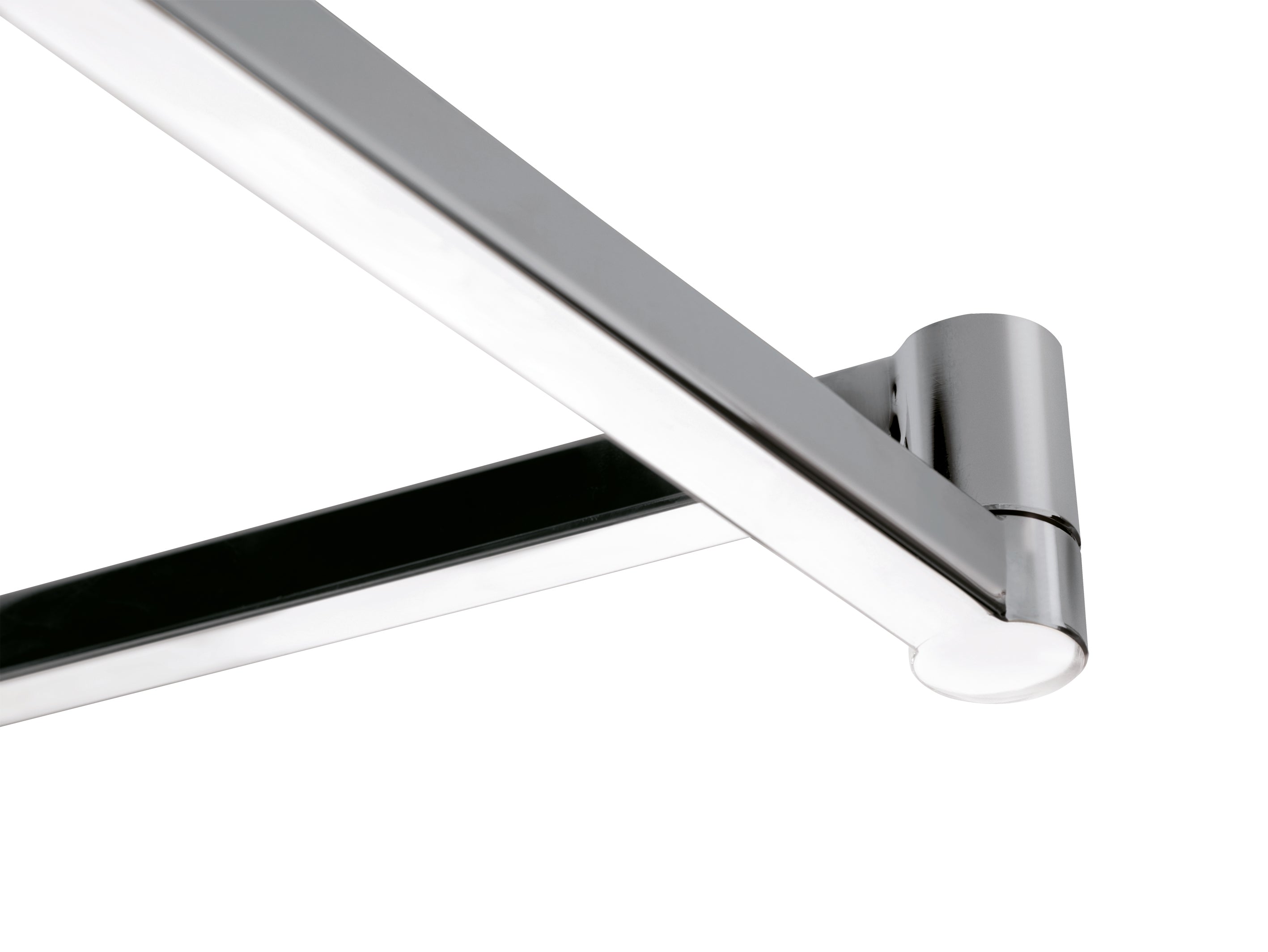 Hängende Lampe AS41C -Chrom mit weißem Glas