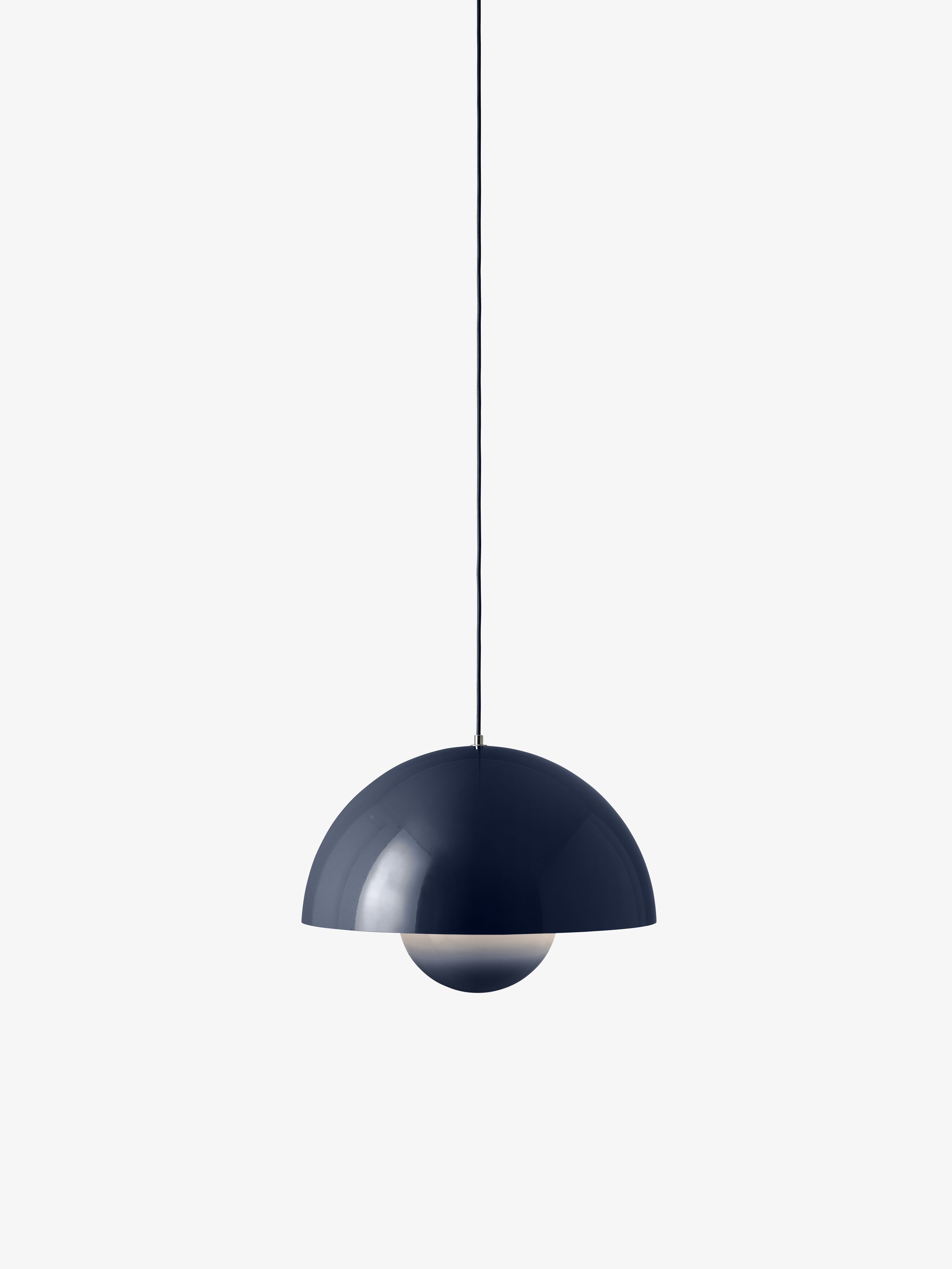 Hanglamp FLOWERPOT staal blauw