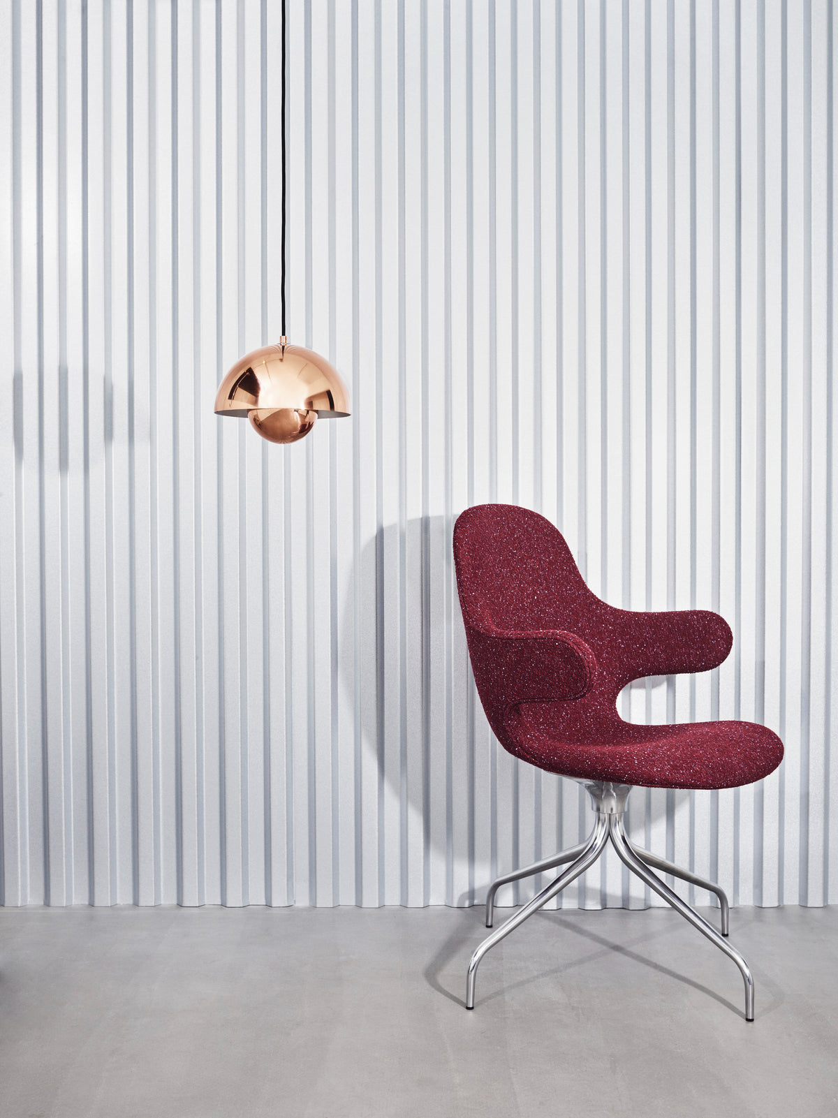 Draaistoel CATCH JH2 gestoffeerd met een aluminium basis