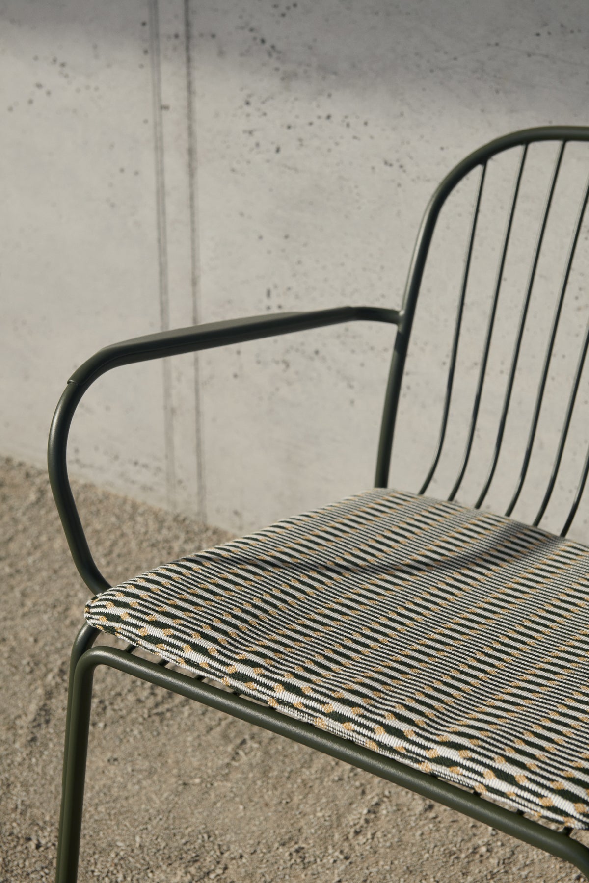 Buitenfauteuil met armleuningen THORVALD SC101 donkergroen