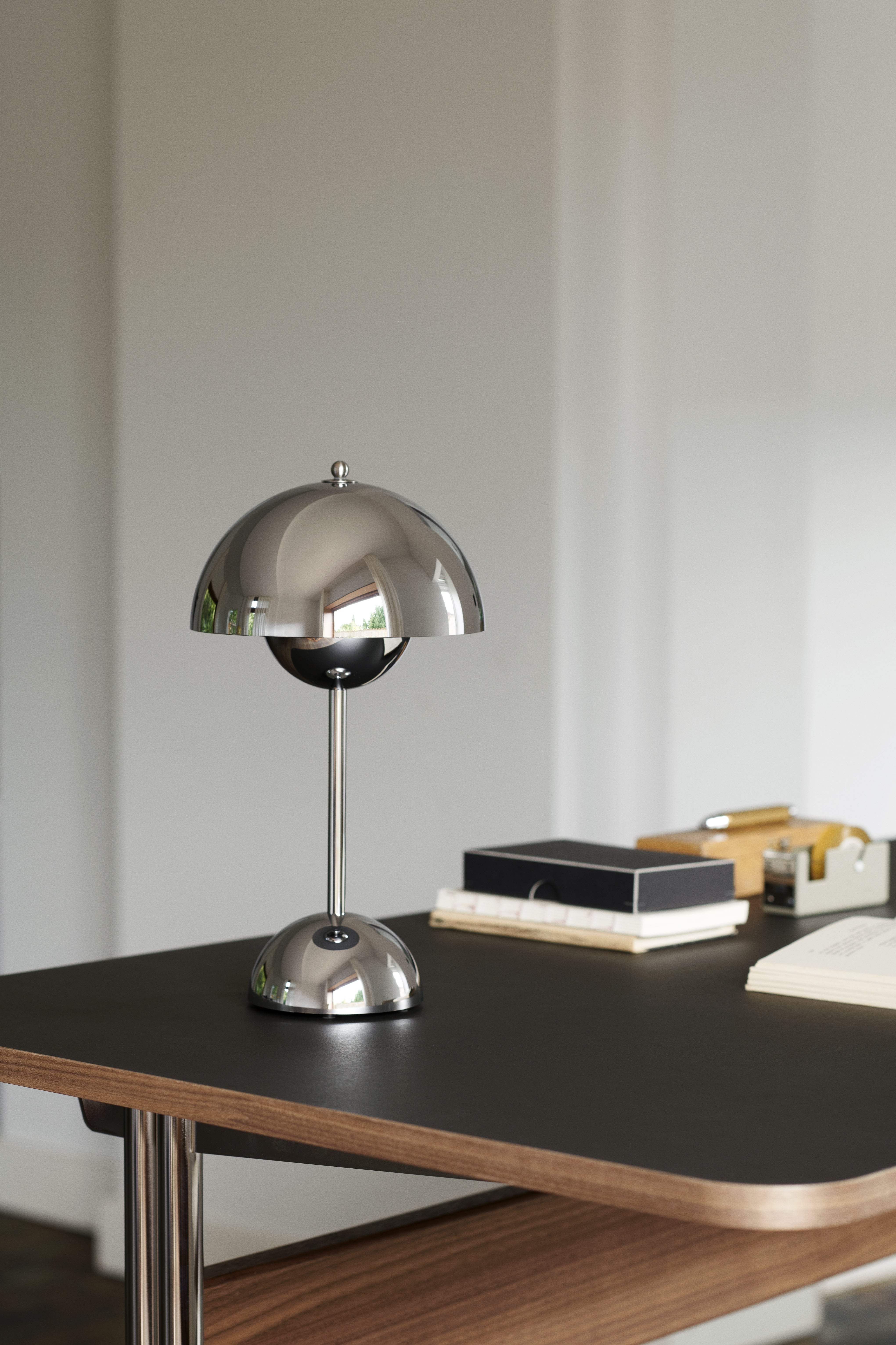 Draagbare lamp FLOWERPOT VP9 chroom