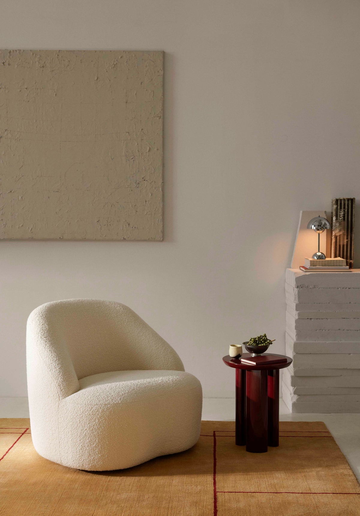 Gestoffeerde MARGAS LC2 fauteuil