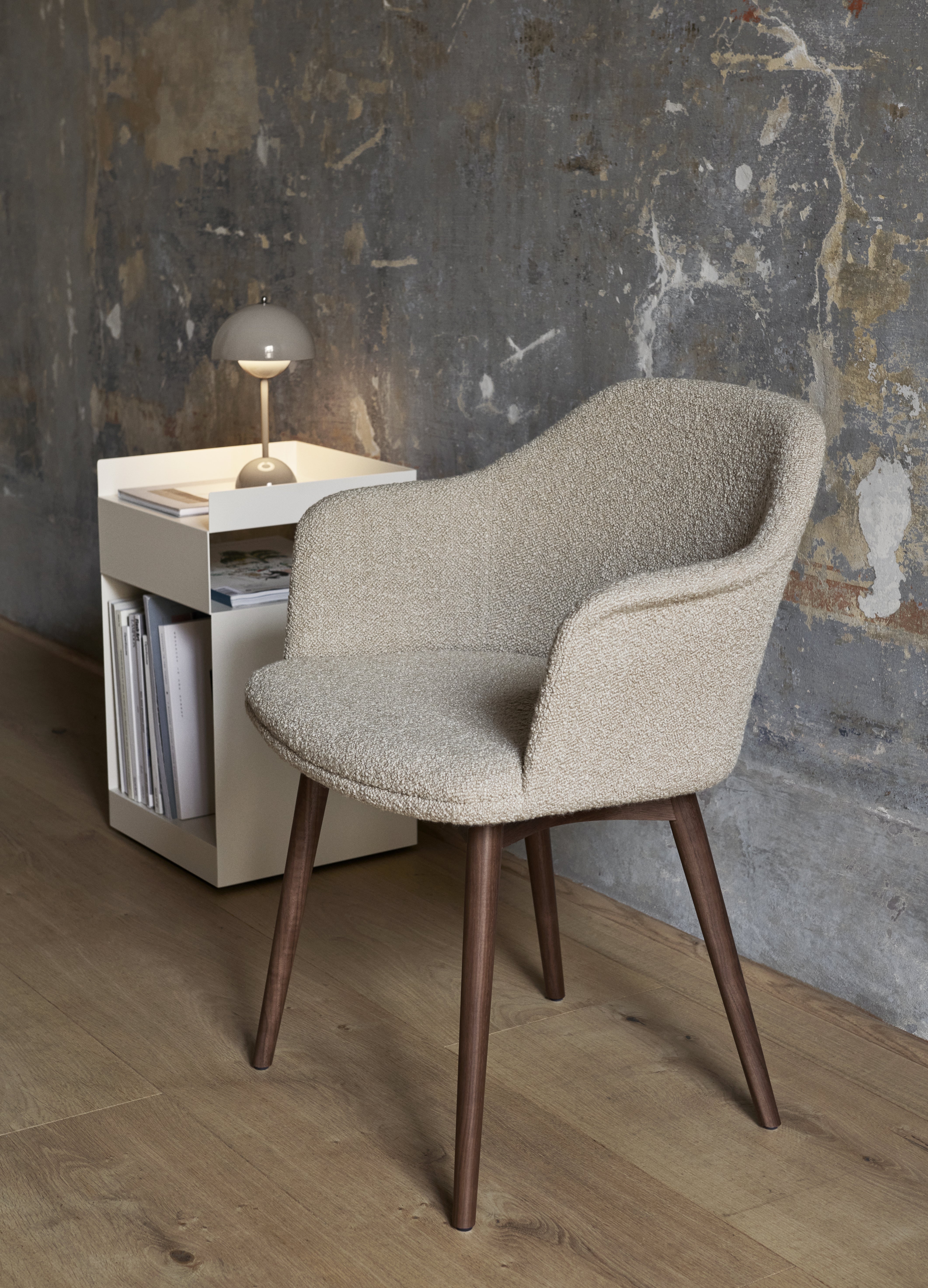 Draagbare lamp FLOWERPOT VP9 grijsbeige