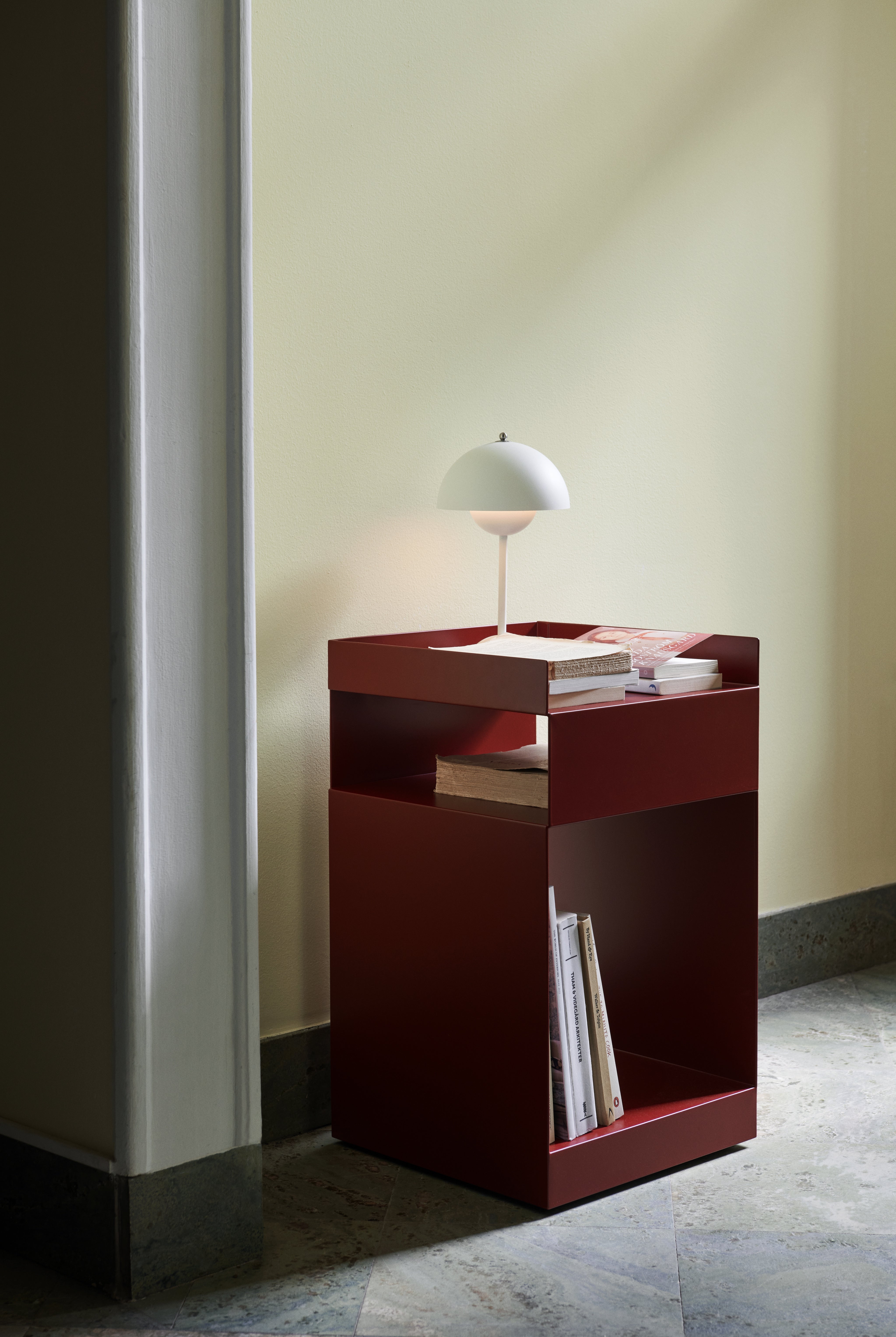 Draagbare lamp FLOWERPOT VP9 mat wit