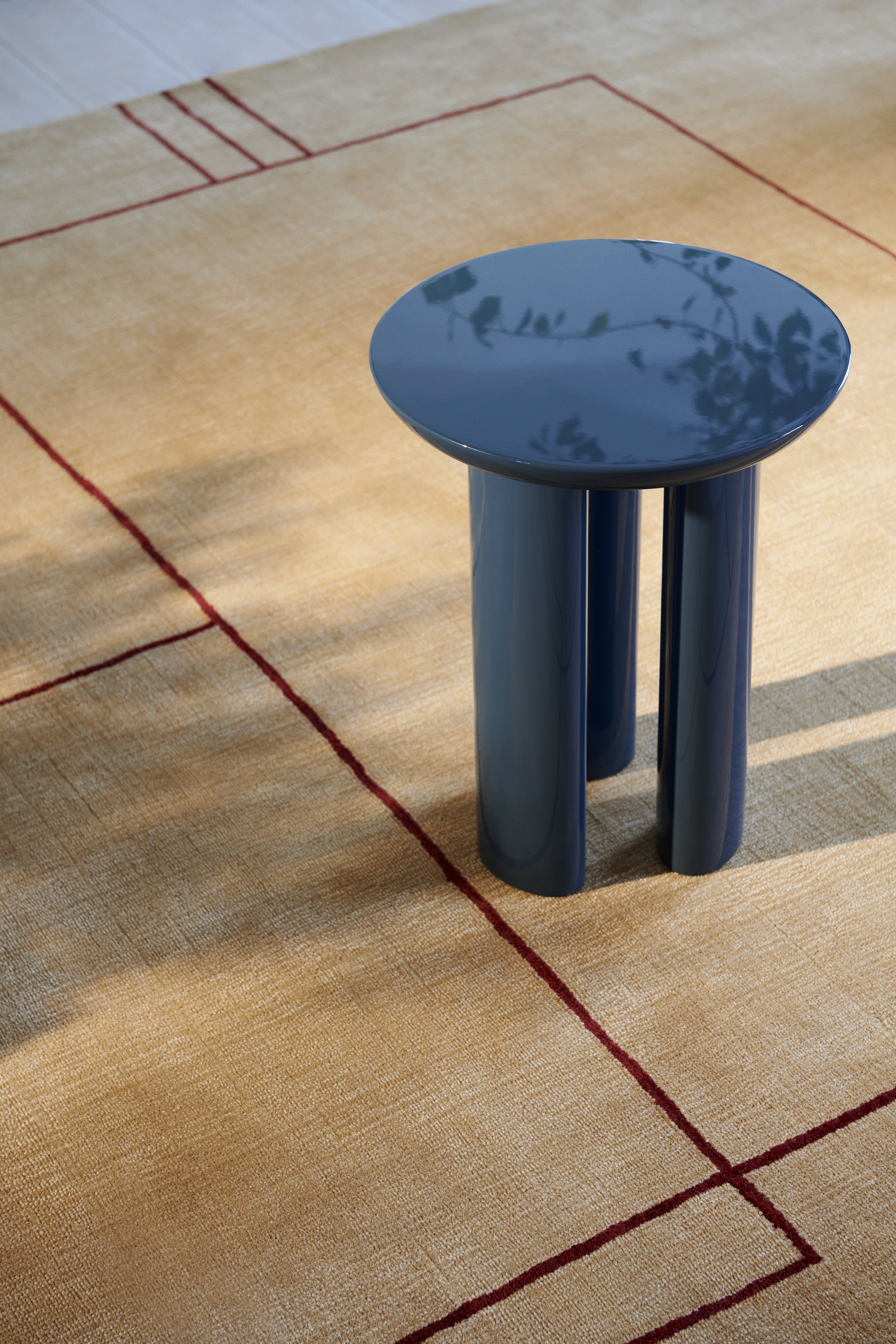 Bijzettafel TUNG JA3 staal blauw