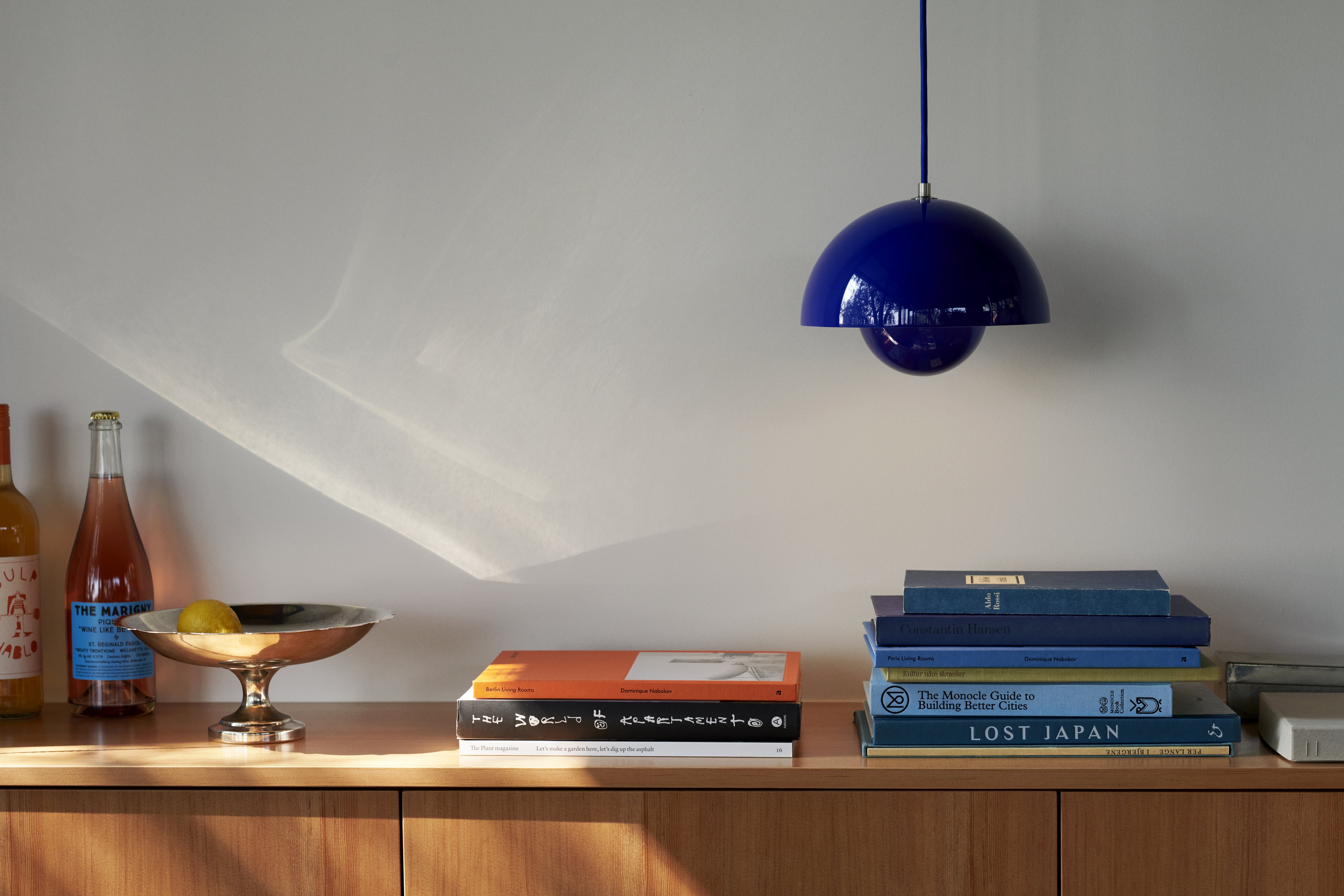 Hanglamp FLOWERPOT kobaltblauw