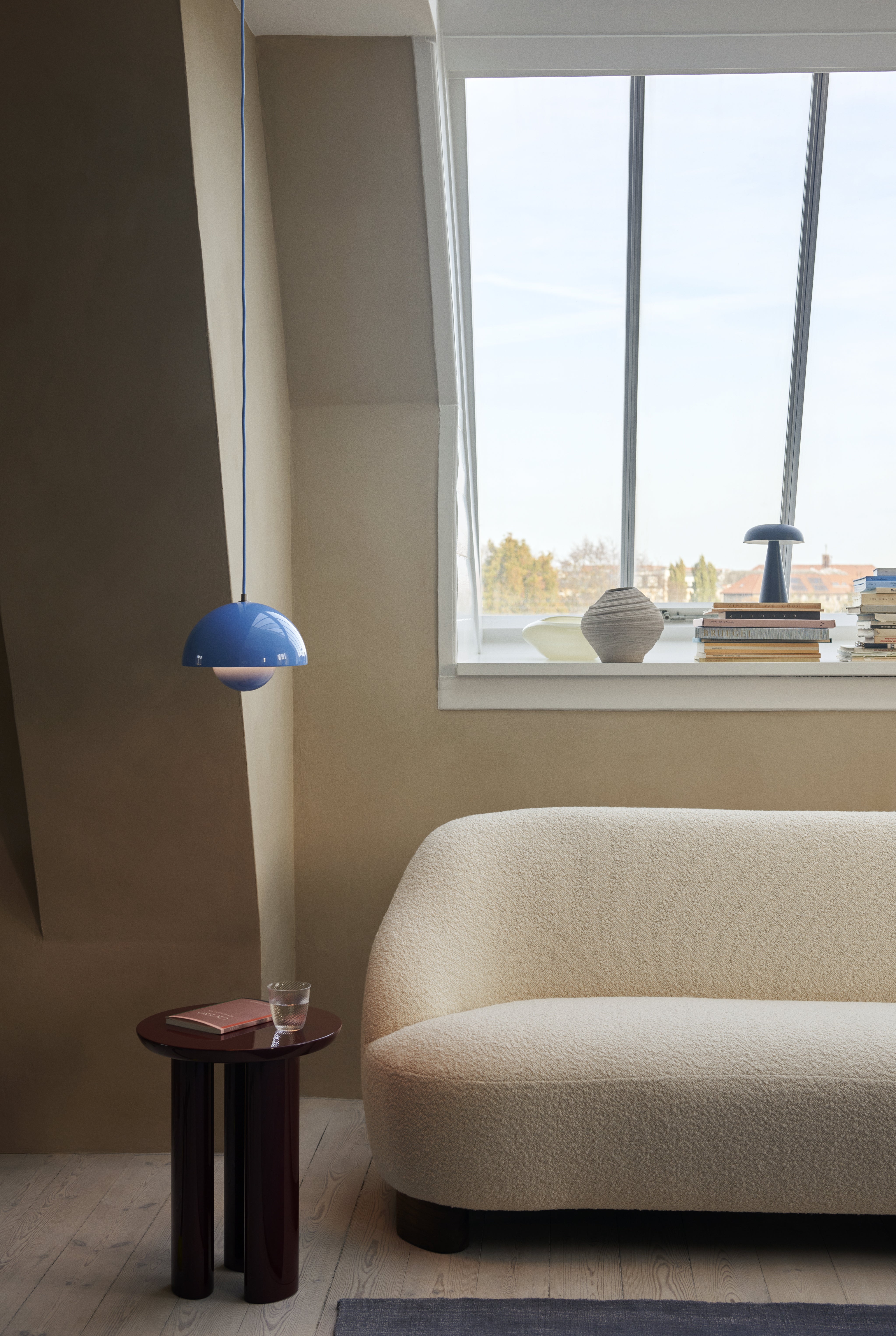 Hanglamp FLOWERPOT lichtblauw