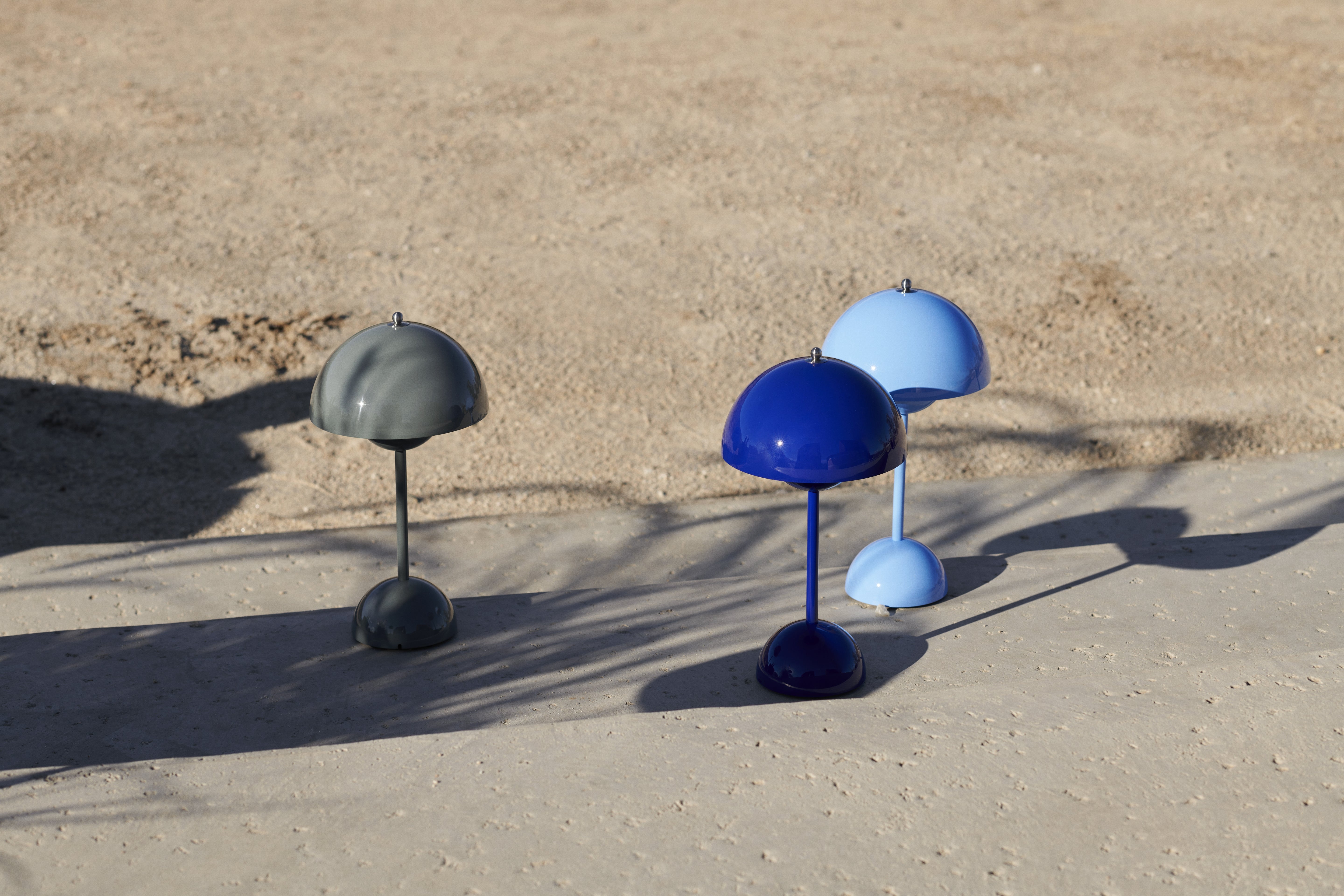 Draagbare lamp FLOWERPOT VP9 kobaltblauw