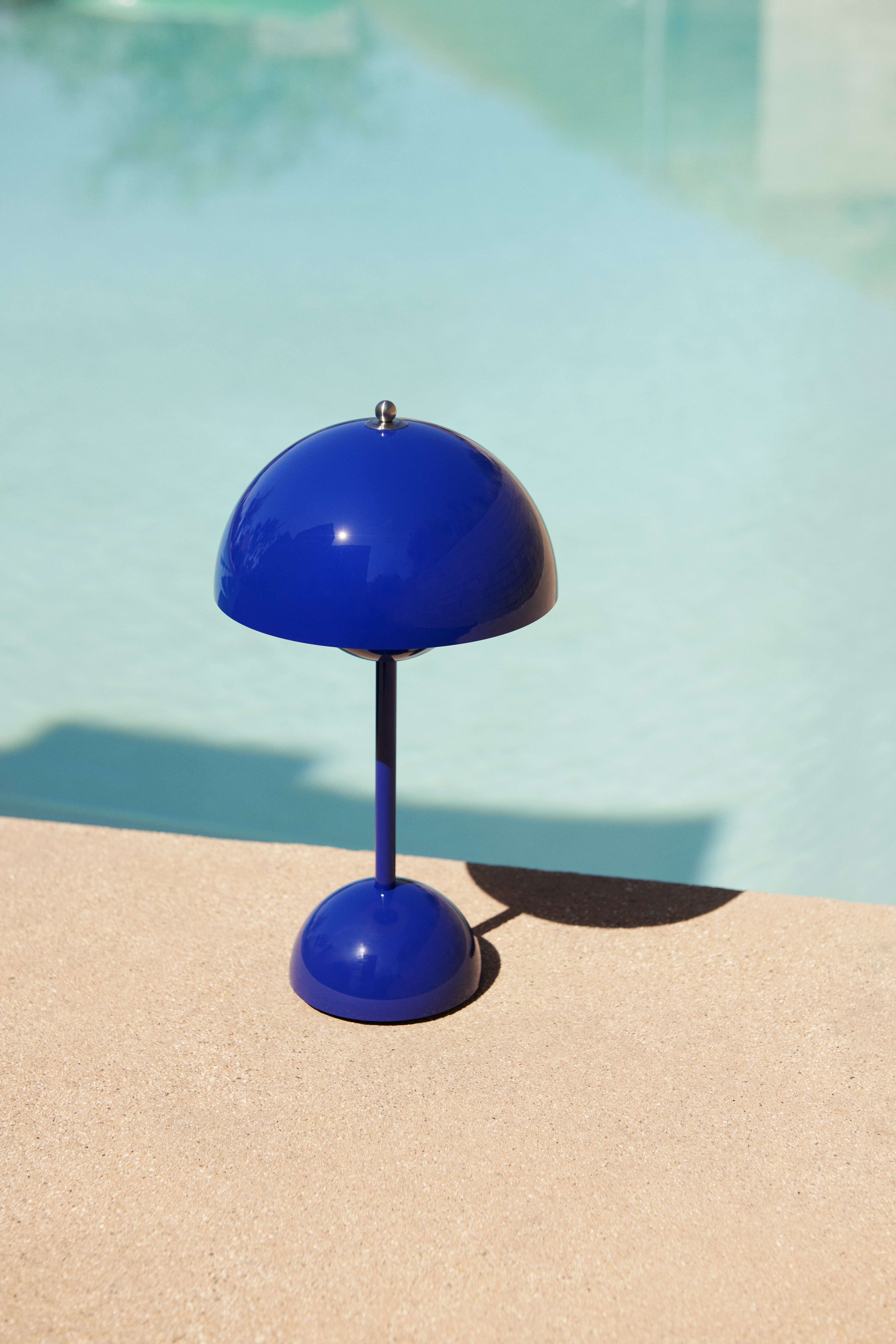 Draagbare lamp FLOWERPOT VP9 kobaltblauw
