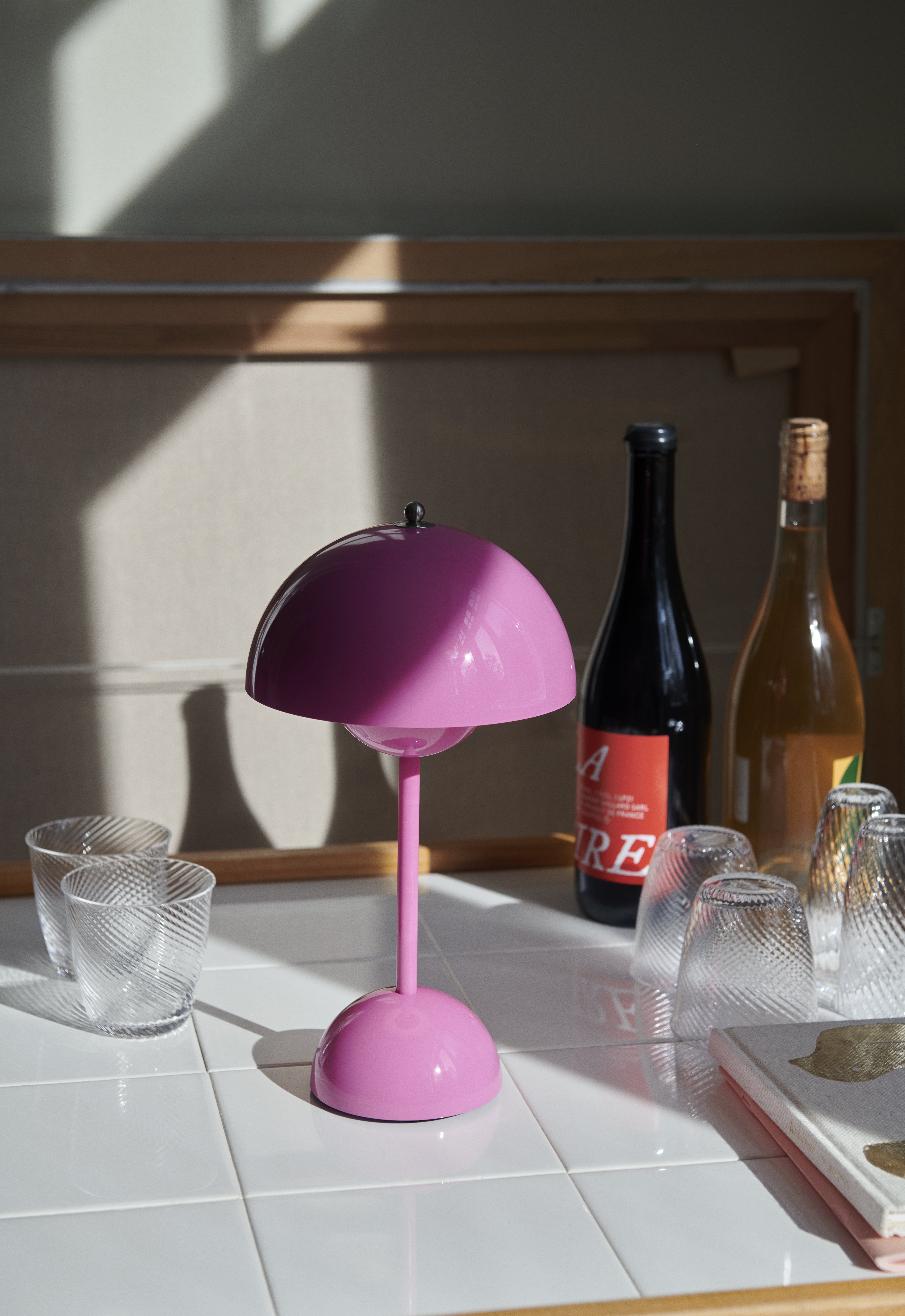 Draagbare lamp FLOWERPOT VP9 fuchsia