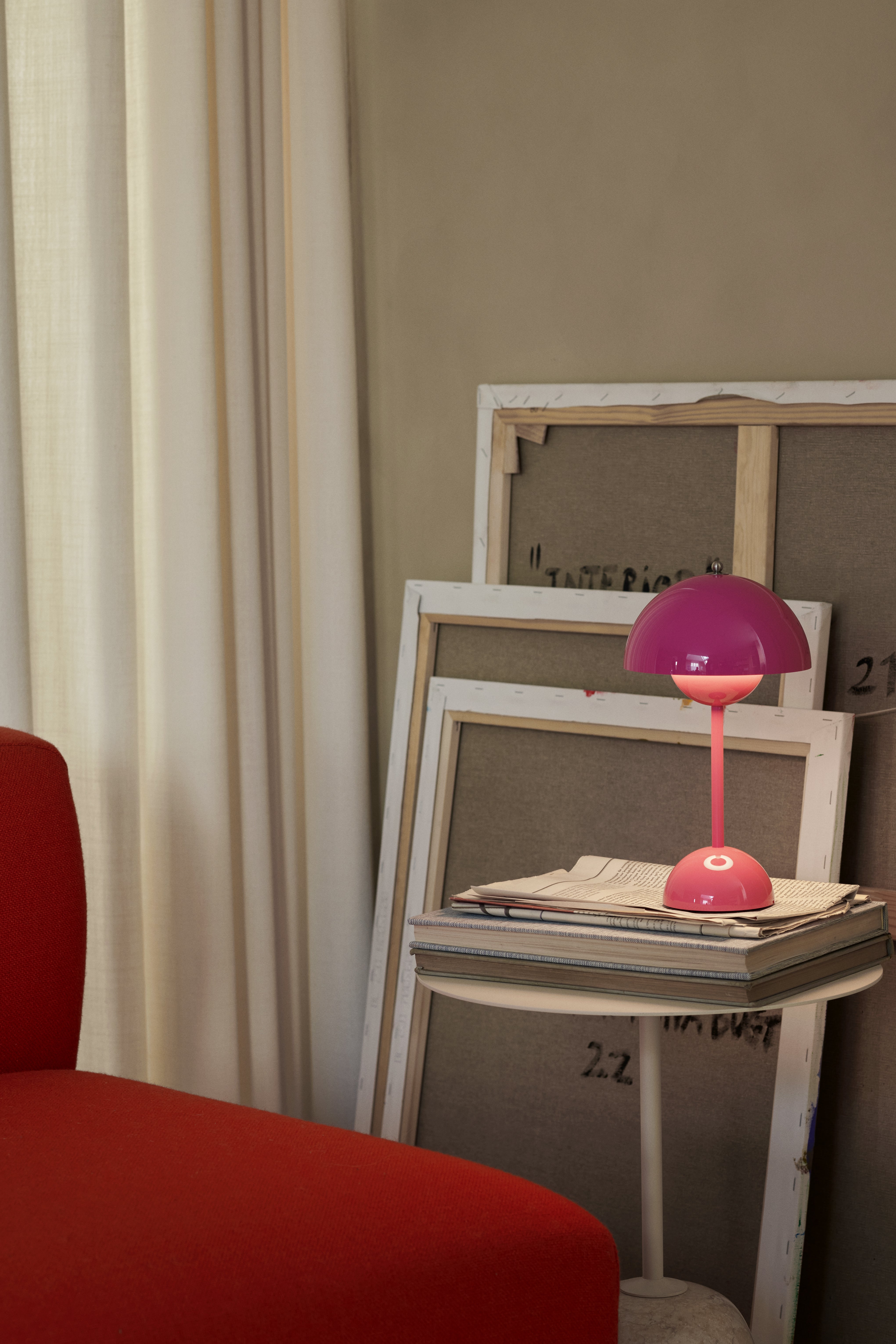 Draagbare lamp FLOWERPOT VP9 fuchsia