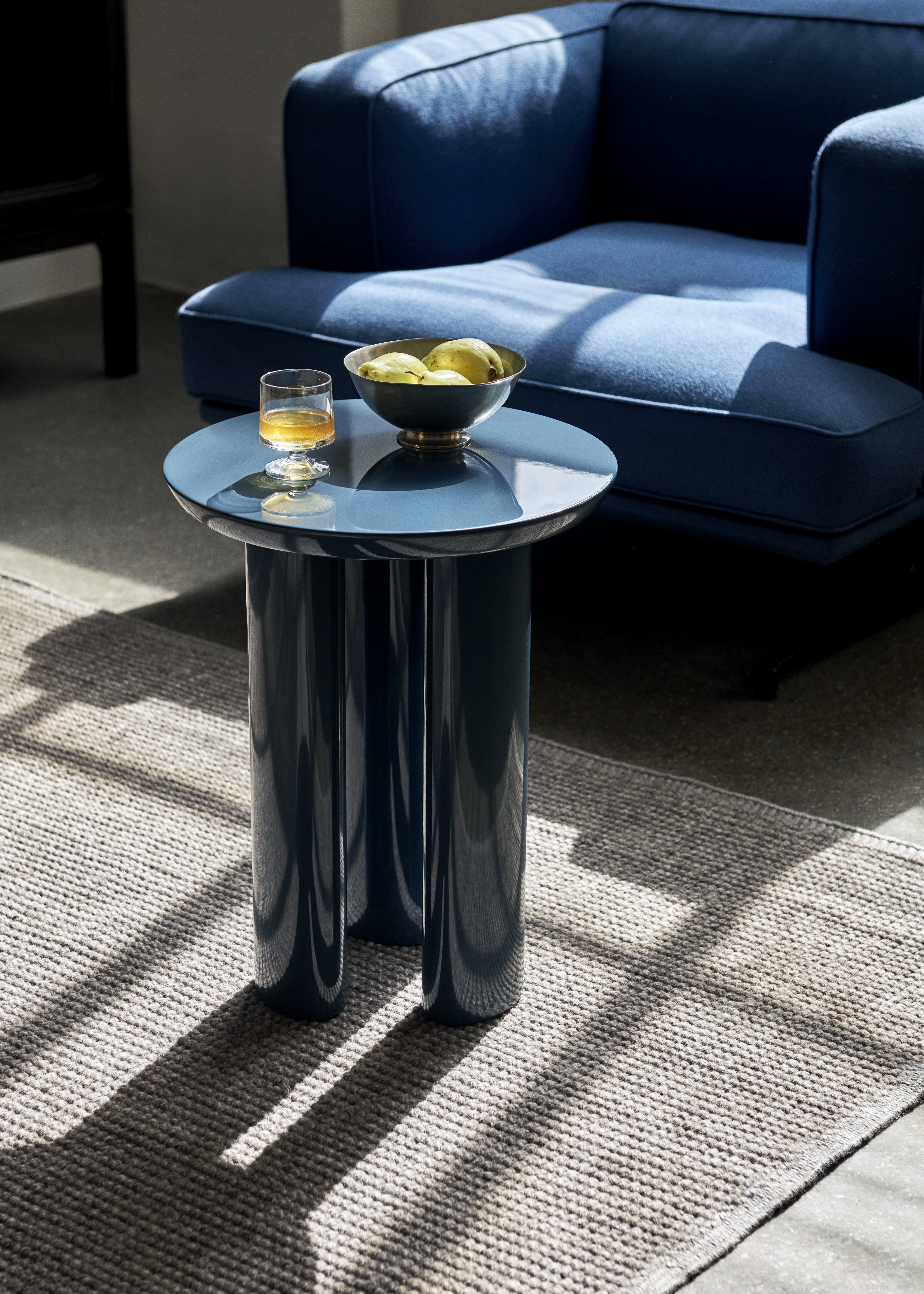 Bijzettafel TUNG JA3 staal blauw