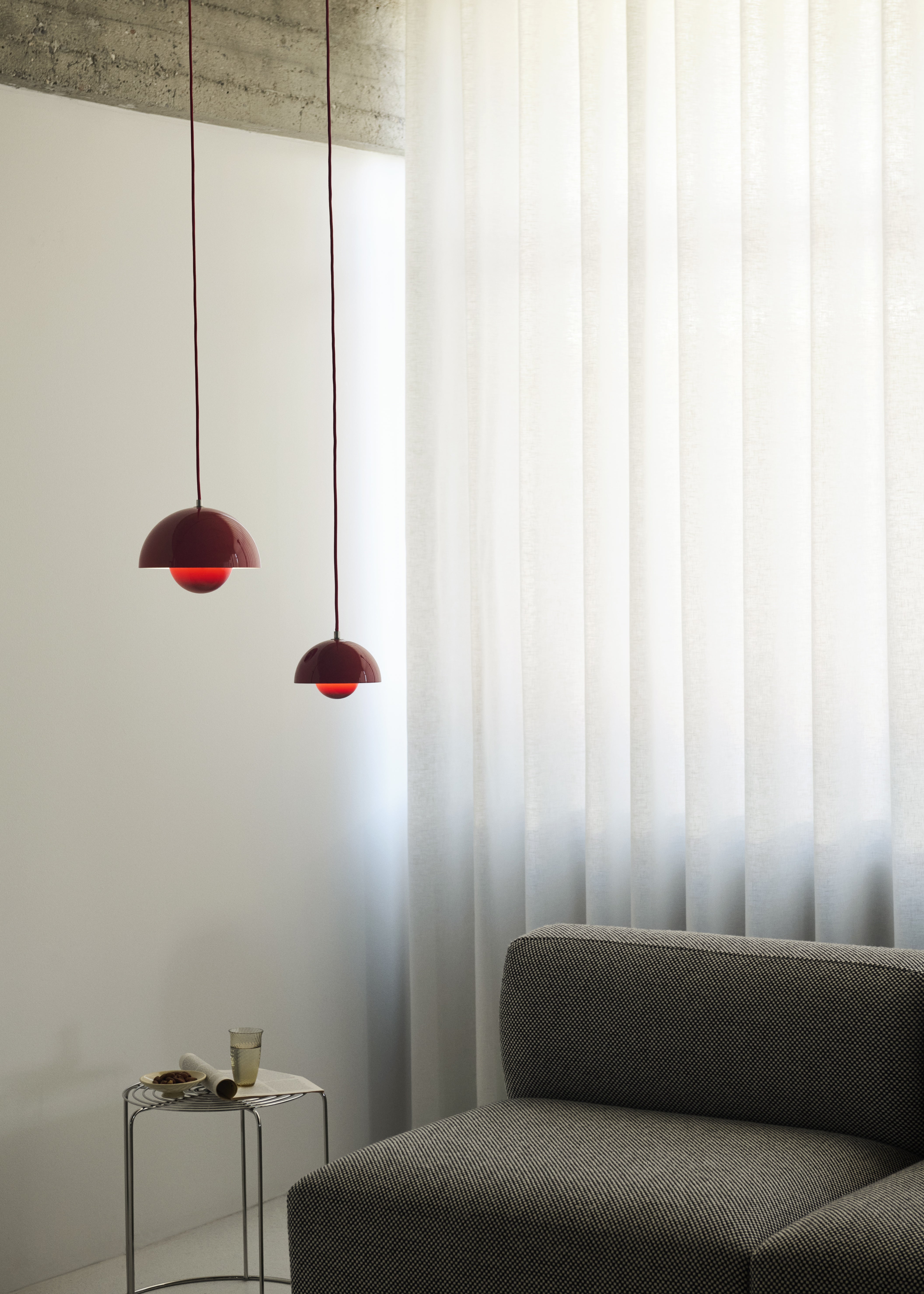 hanglamp FLOWERPOT wijnrood