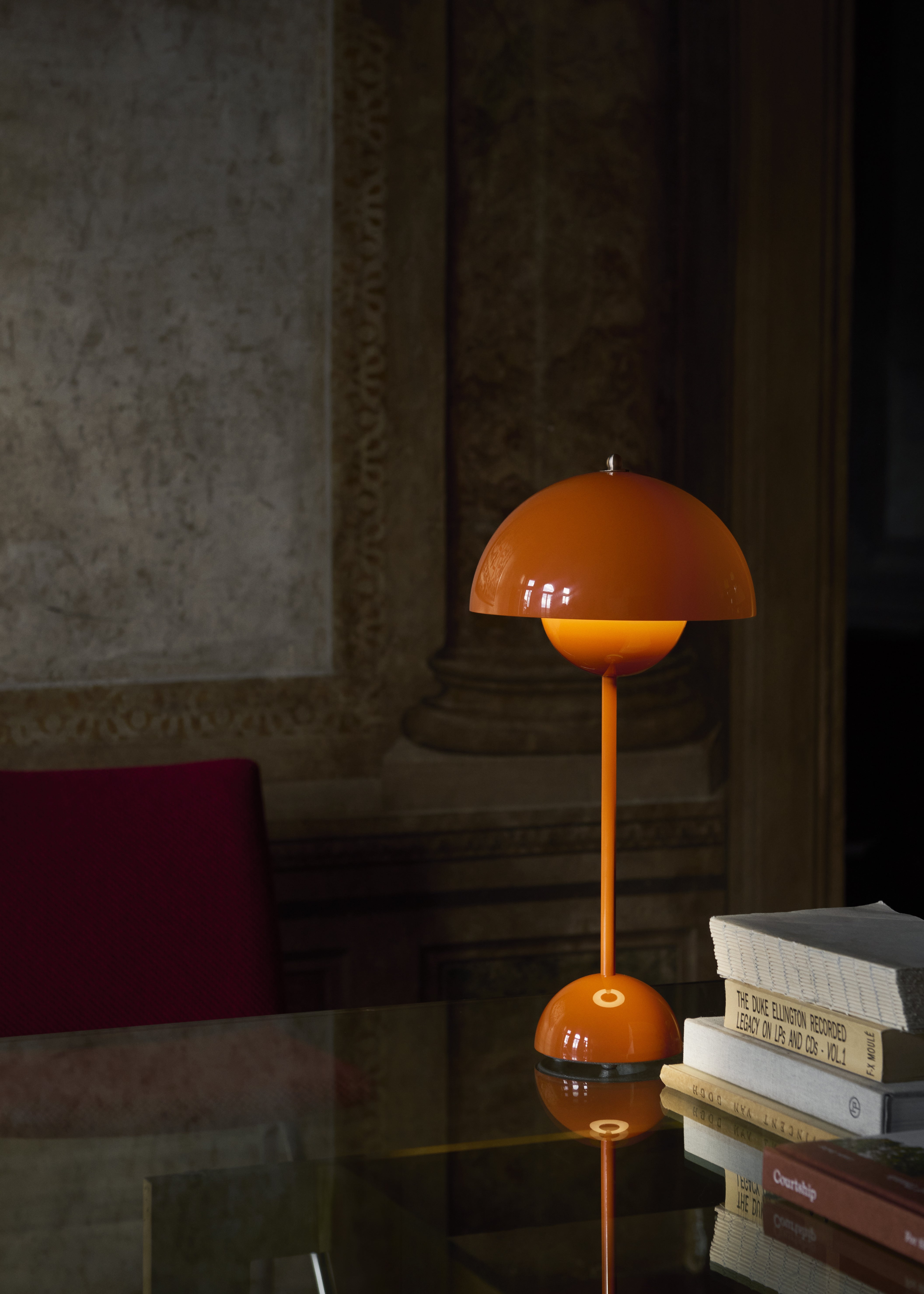 Tafellamp FLOWERPOT VP3 oranje