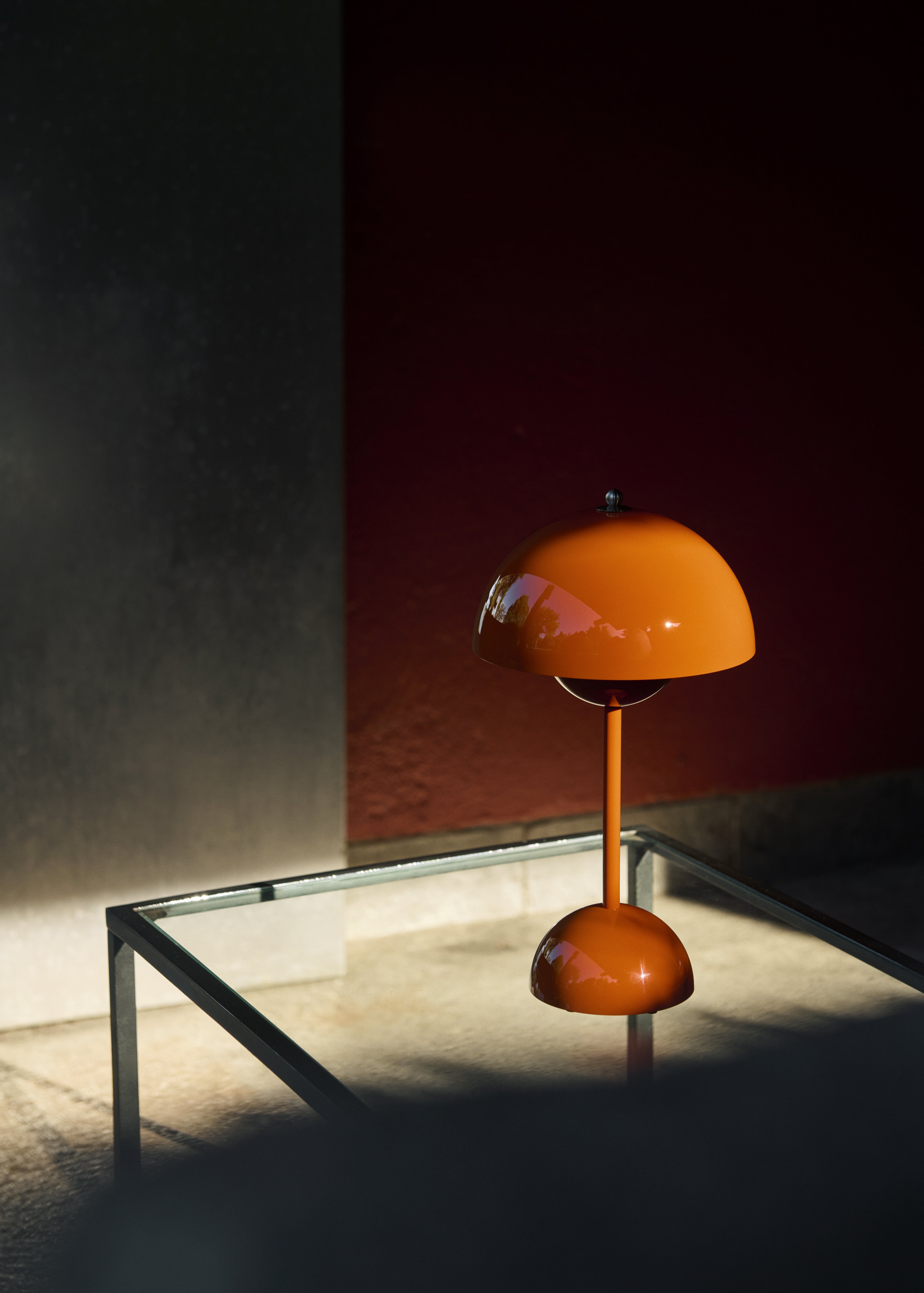 Draagbare lamp FLOWERPOT VP9 oranje