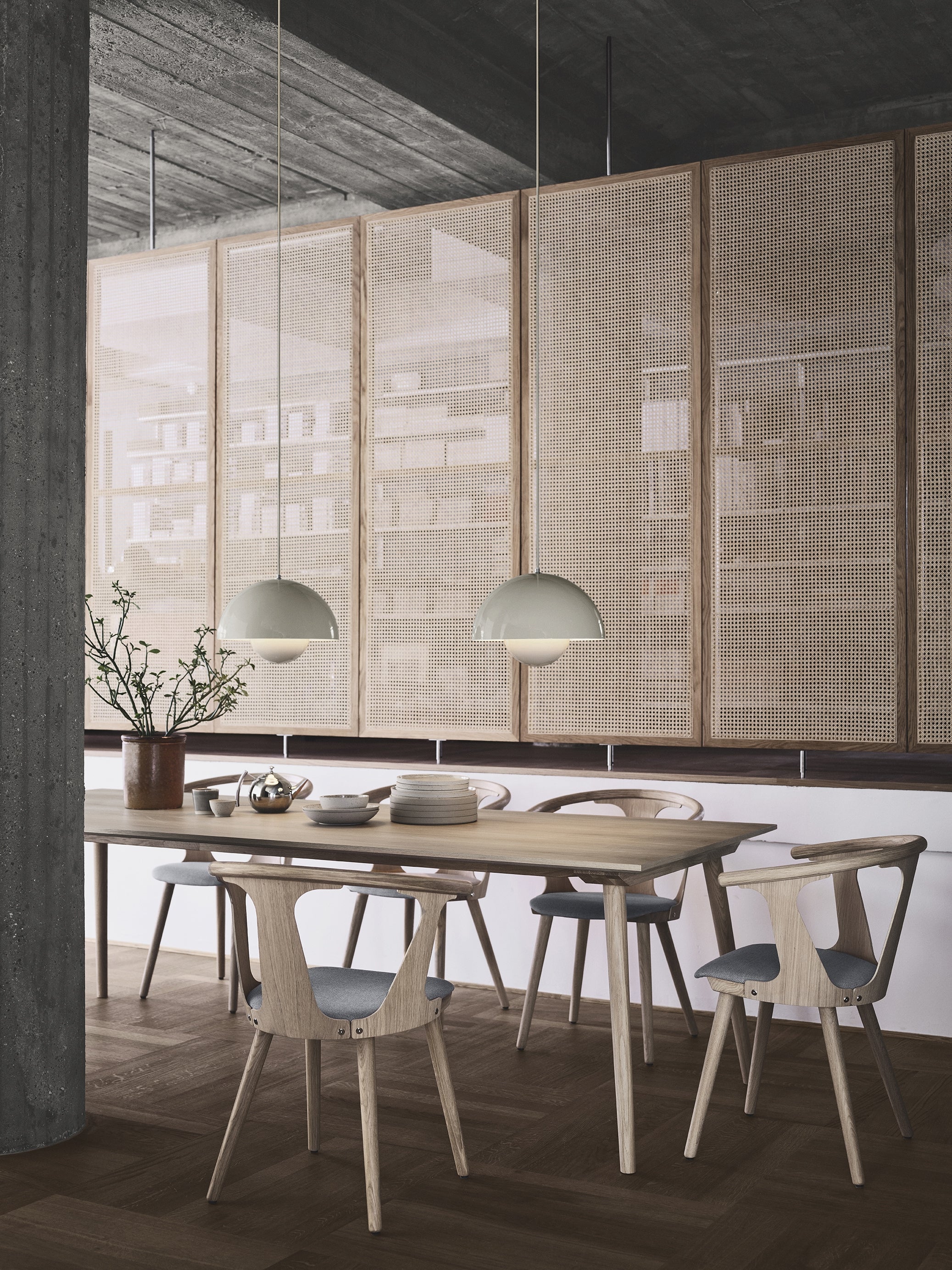 Hanglamp FLOWERPOT grijsbeige
