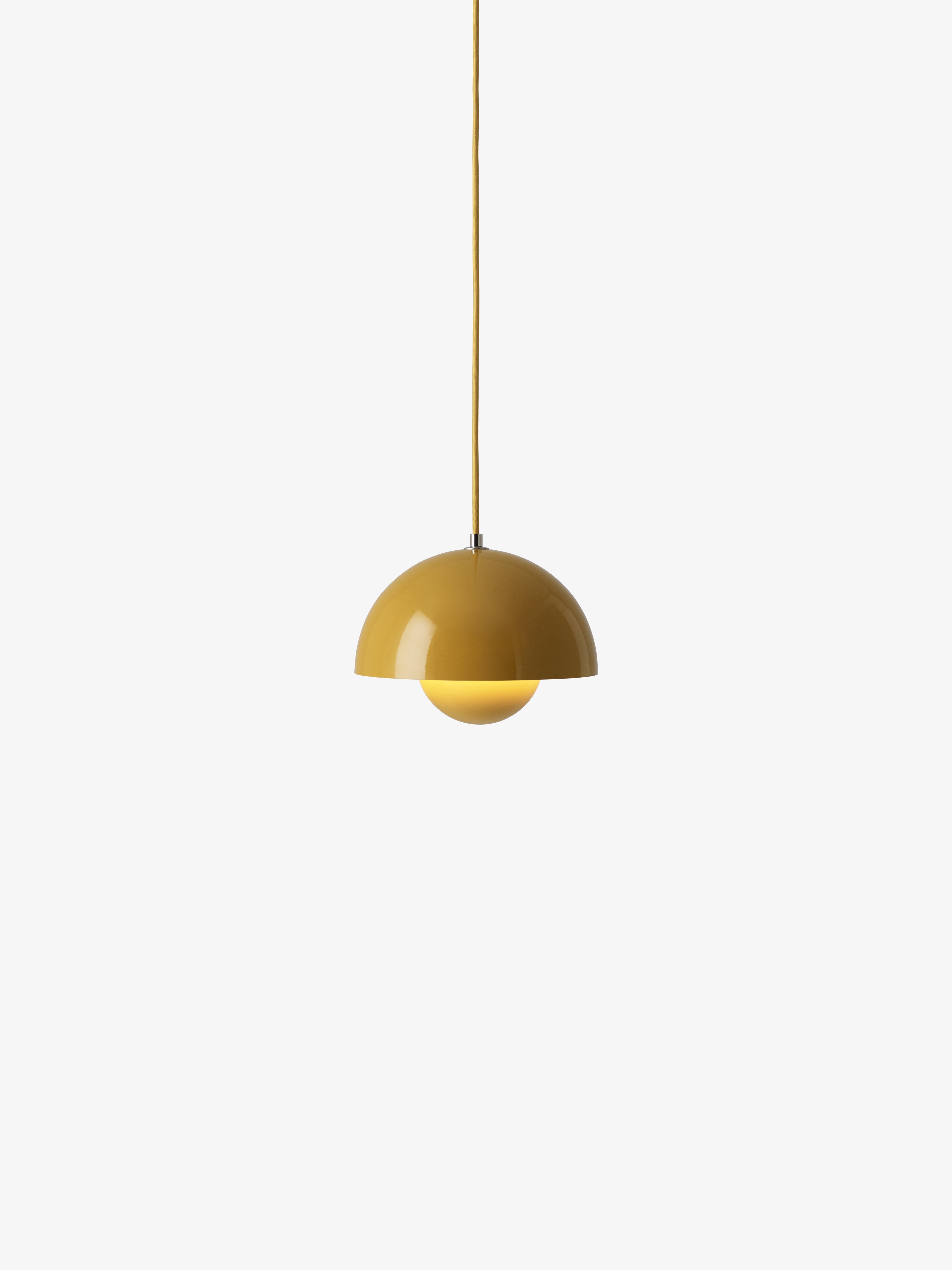 Hanglamp FLOWERPOT mosterdkleur