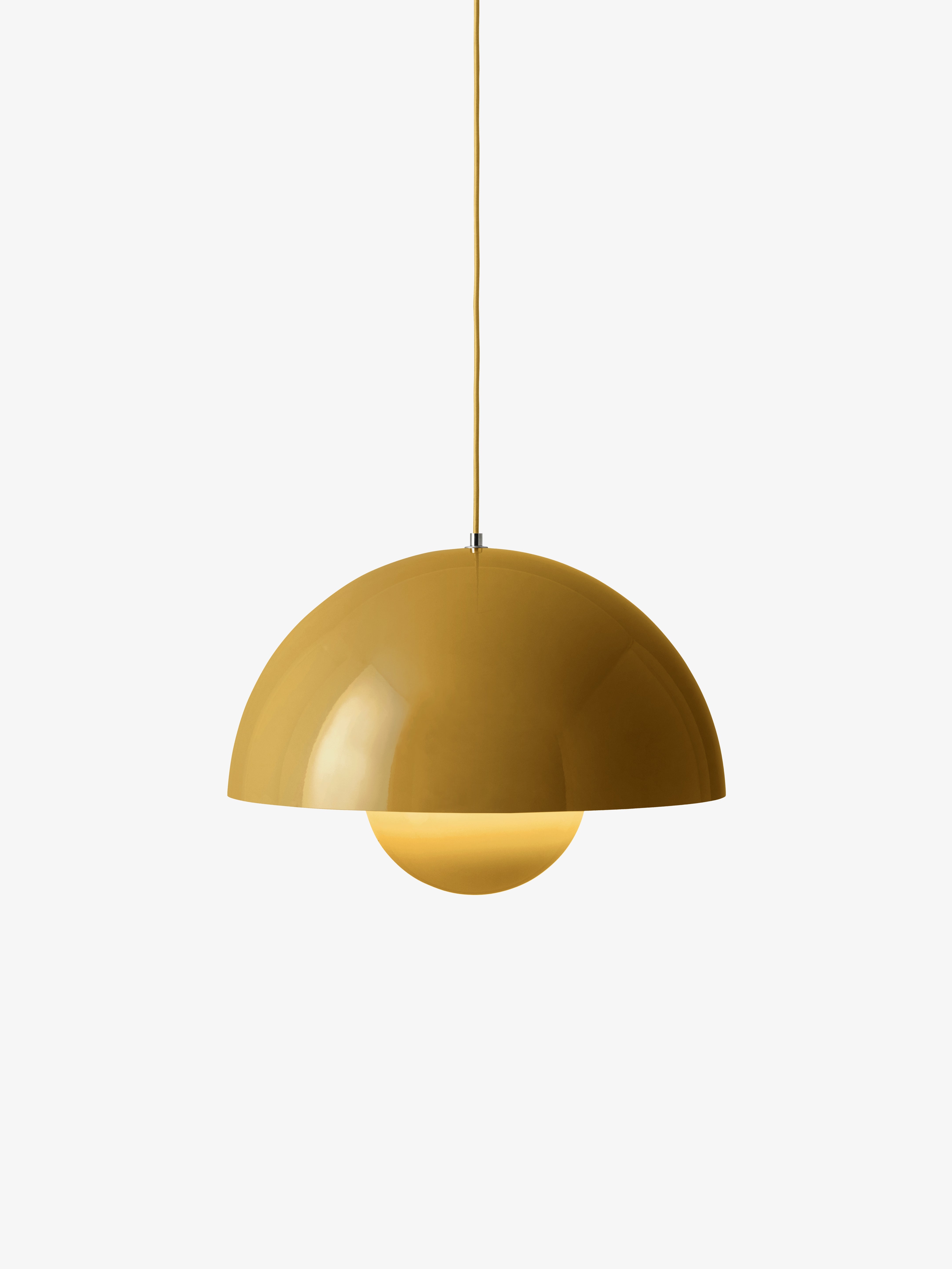 Hanglamp FLOWERPOT mosterdkleur