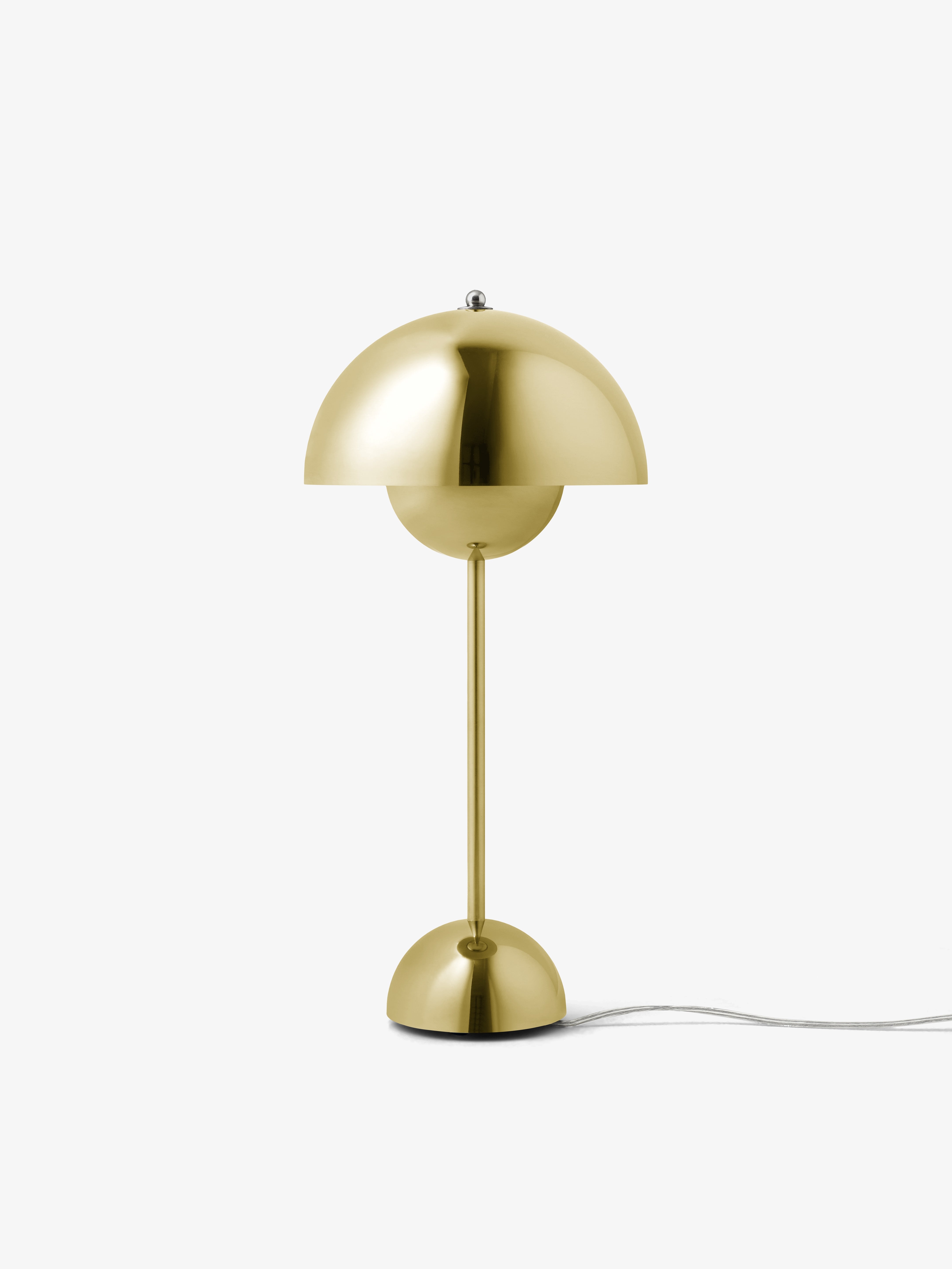 Tafellamp FLOWERPOT VP3 in messing