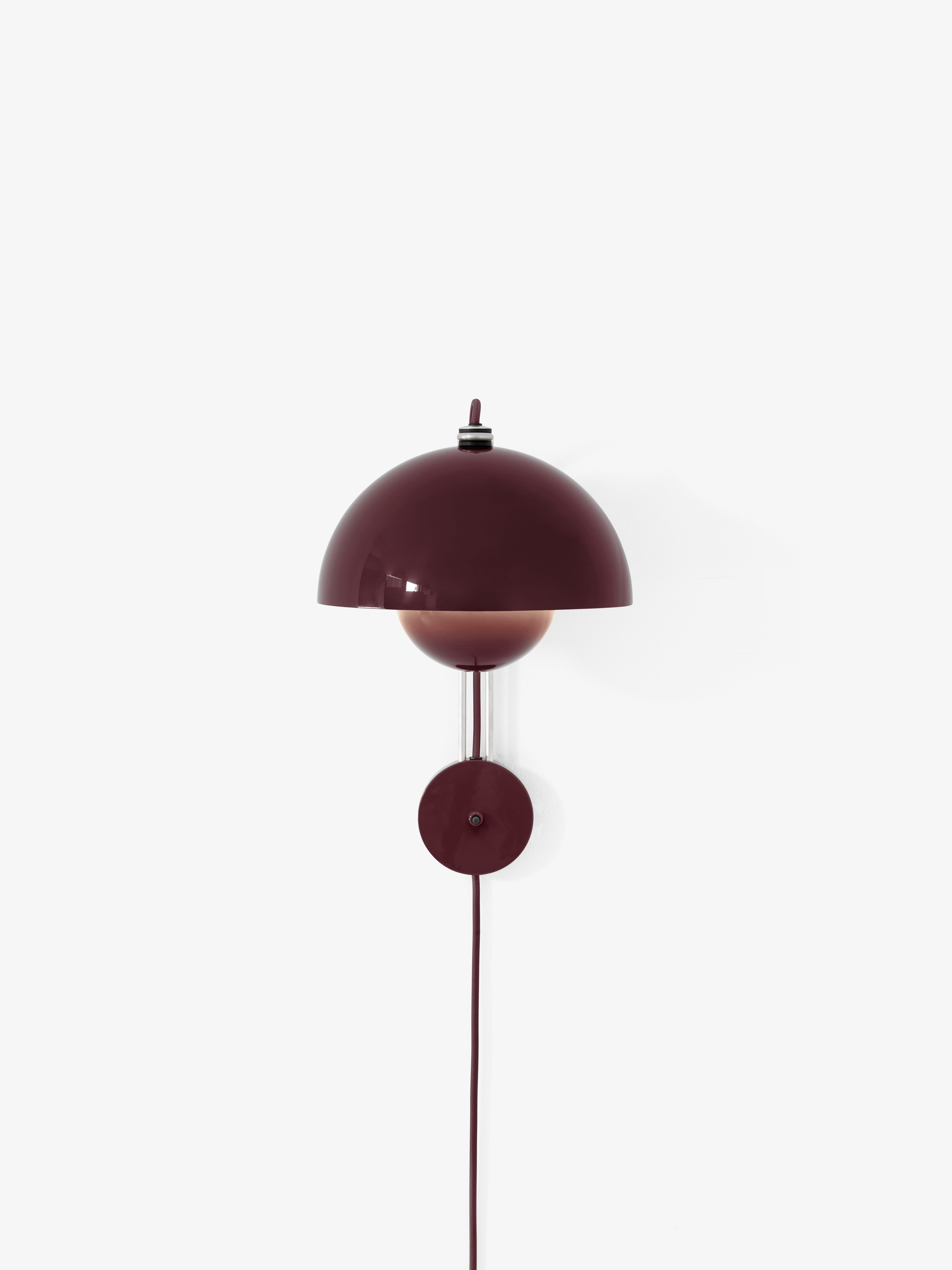 Wandlamp FLOWERPOT VP8 donkere pruim