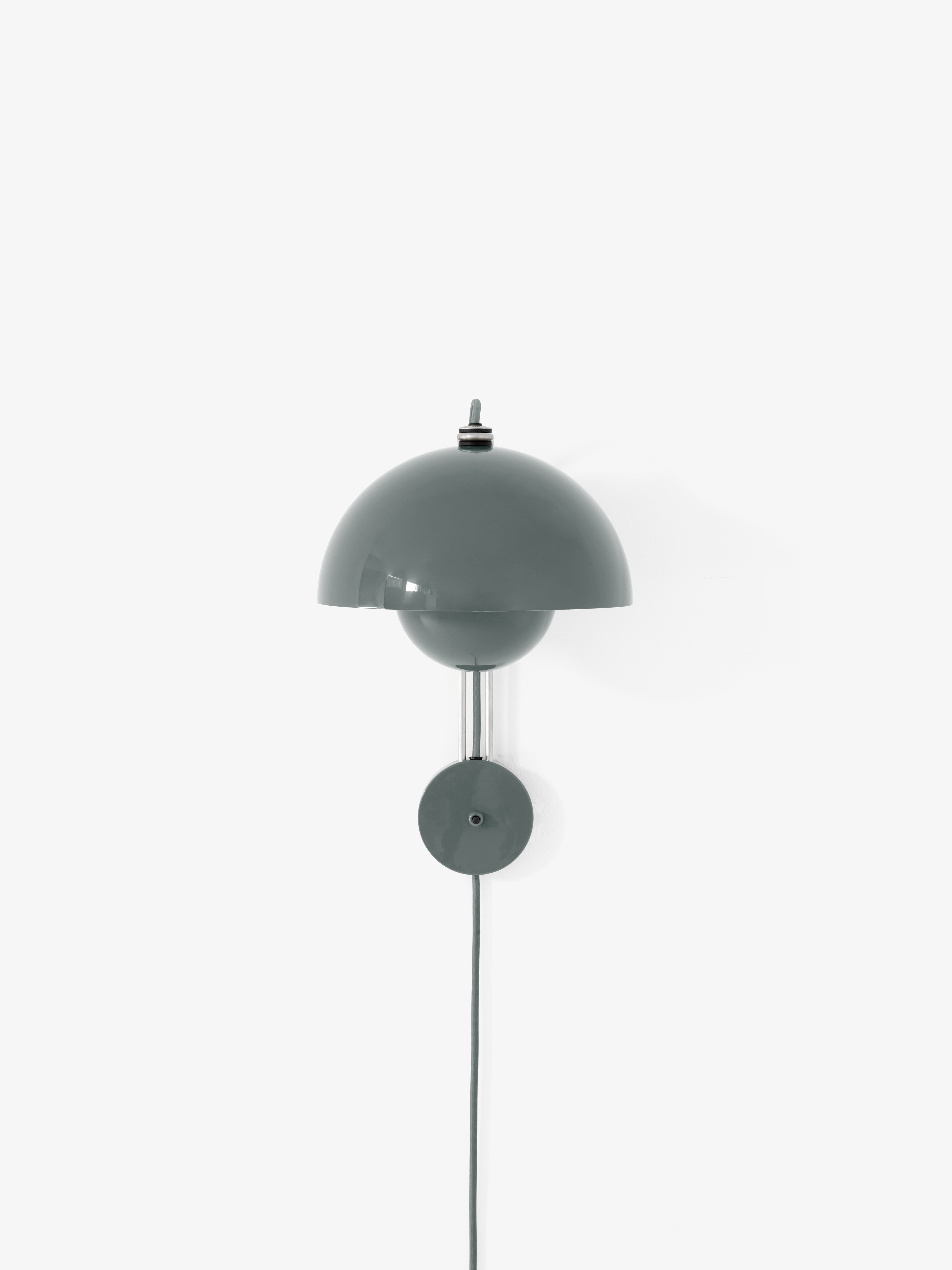 Wandlamp FLOWERPOT VP8 grijsblauw