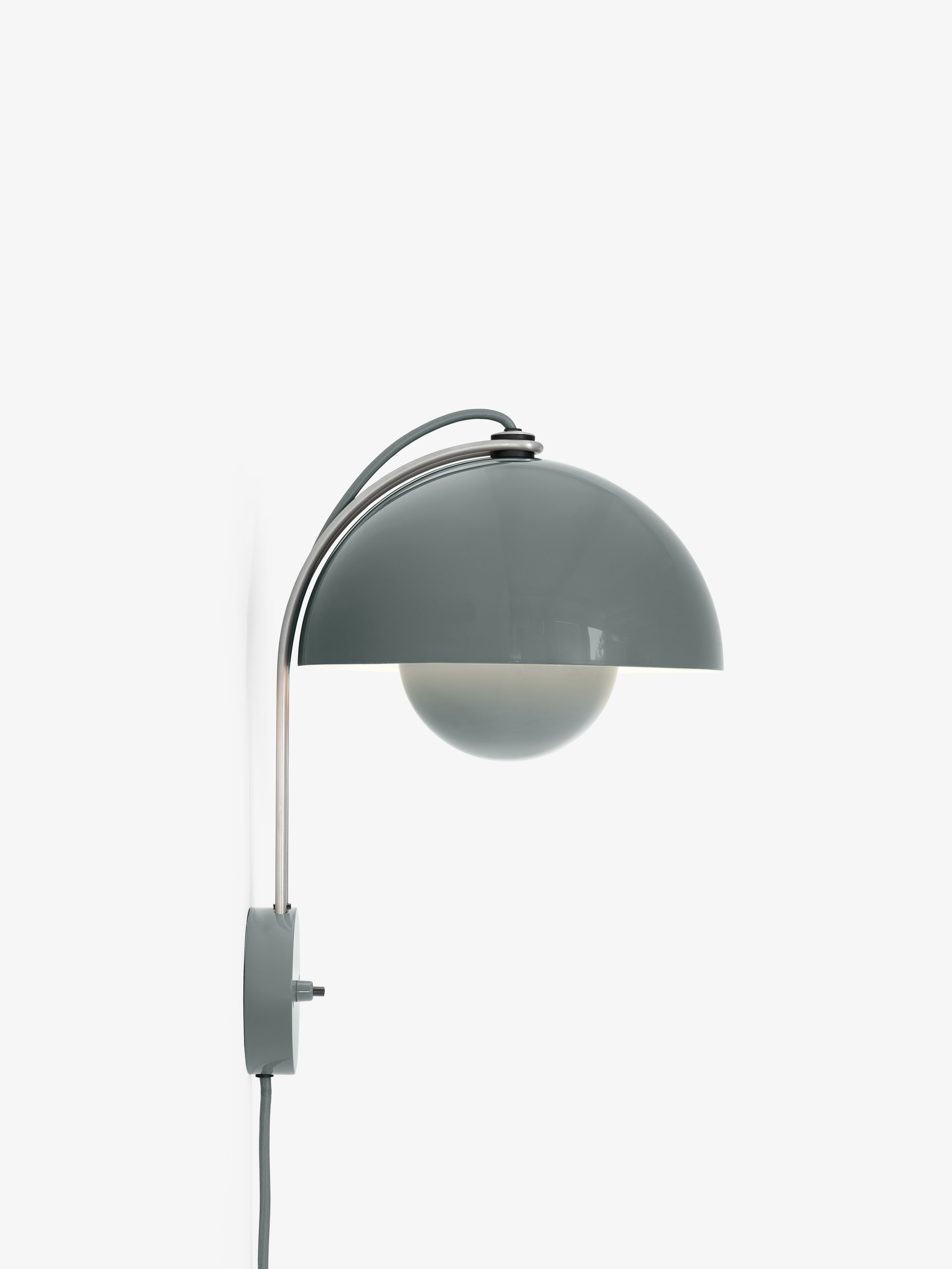 Wandlamp FLOWERPOT VP8 grijsblauw