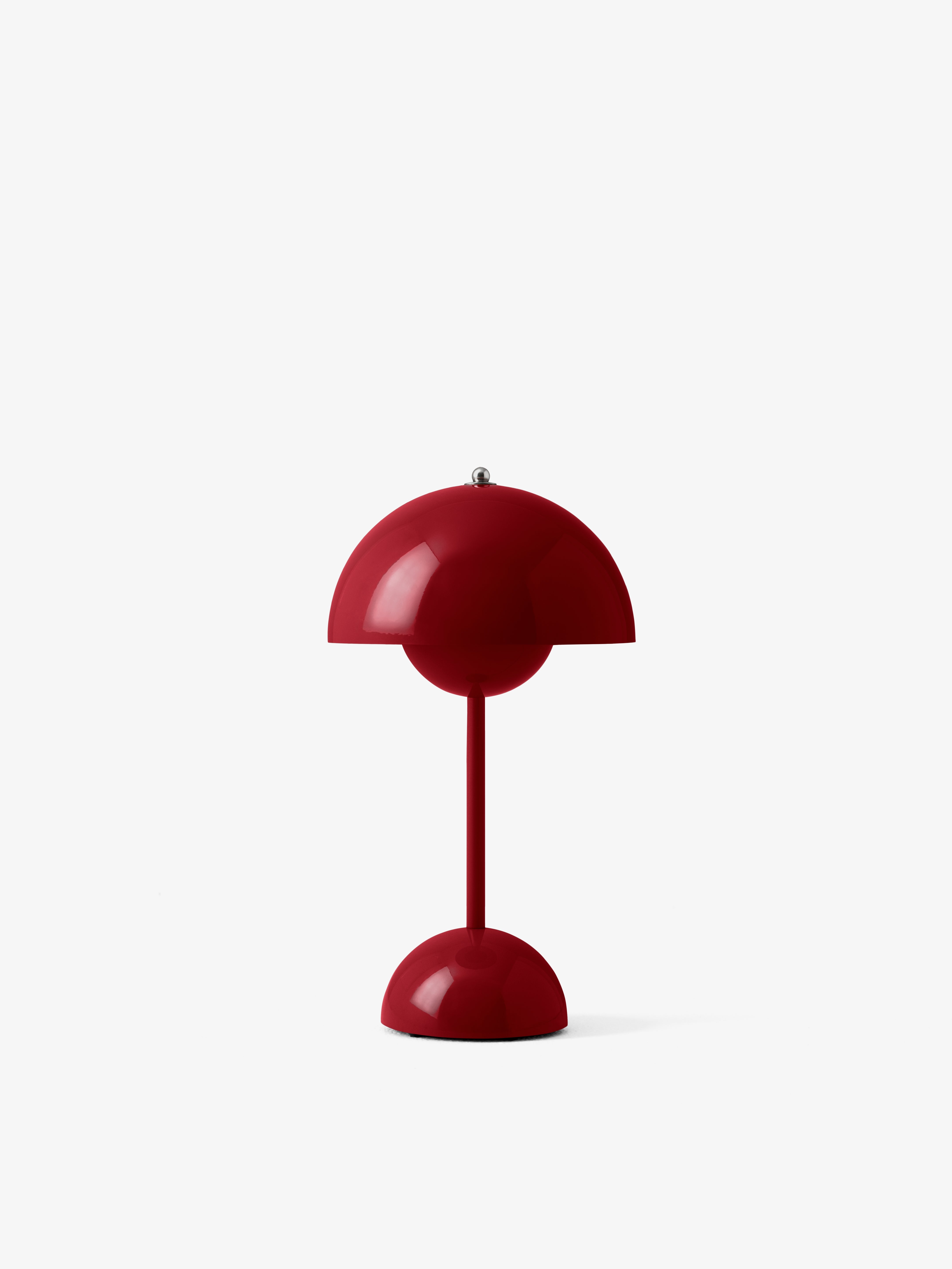 Draagbare lamp FLOWERPOT VP9 wijnrood