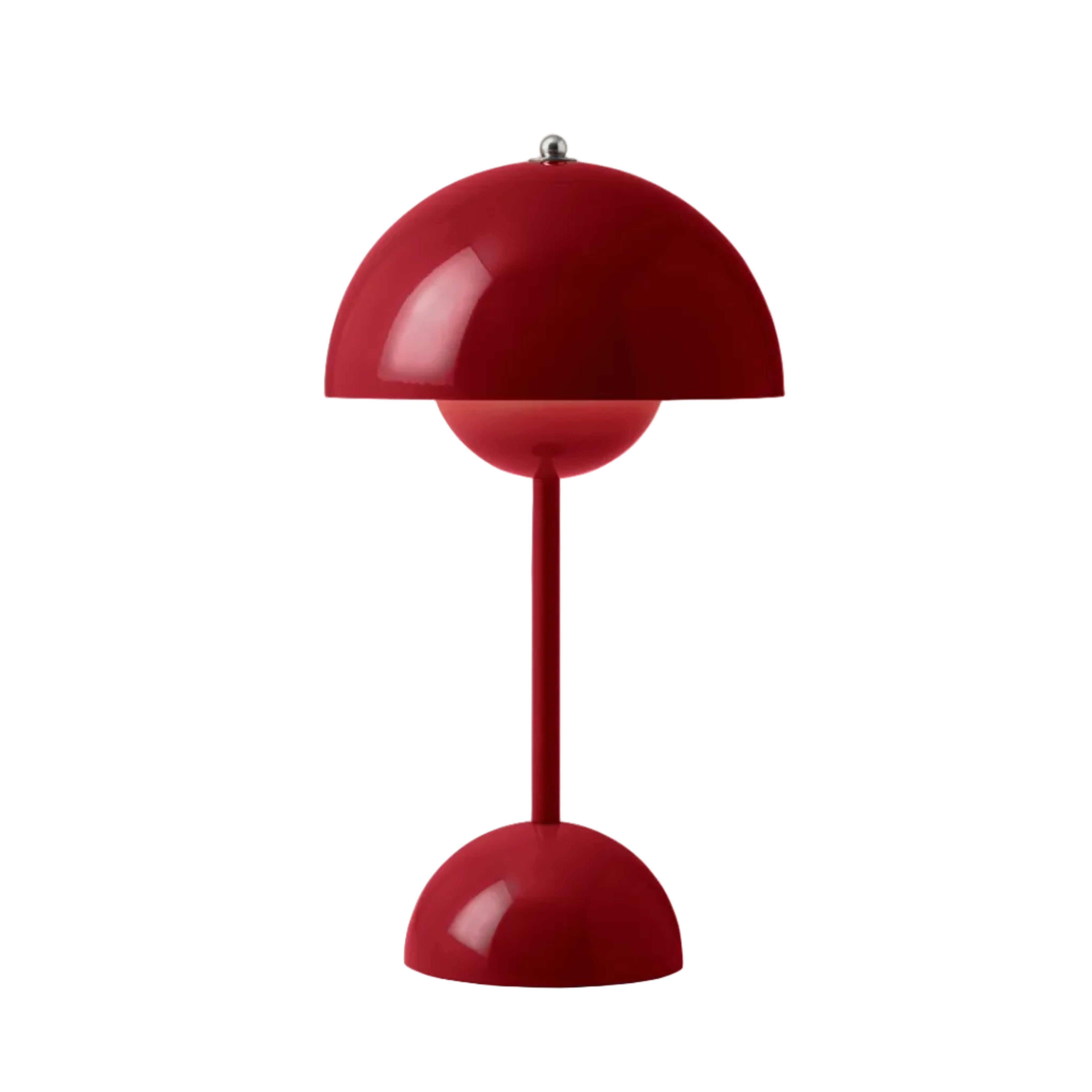 Draagbare lamp FLOWERPOT VP9 wijnrood