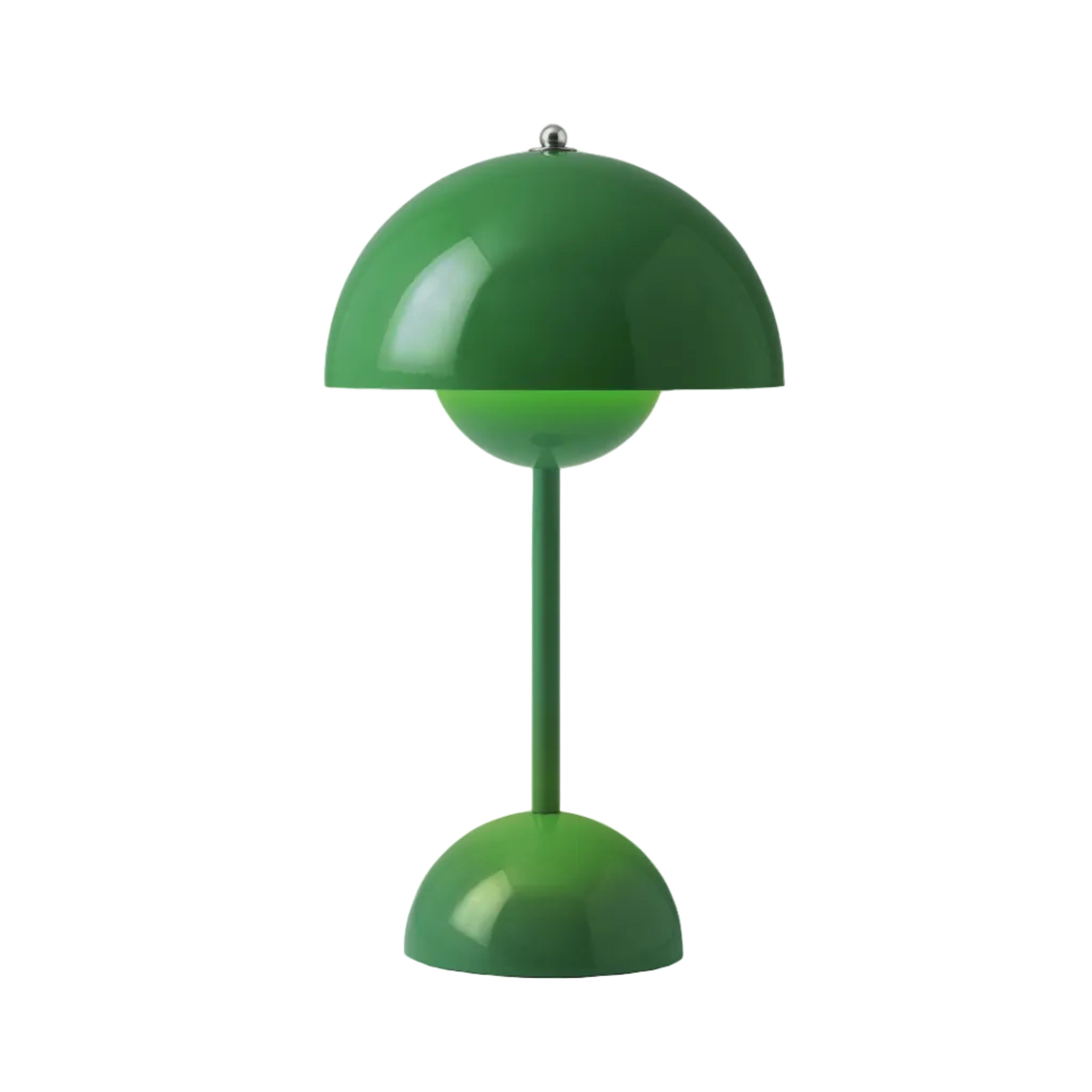 Draagbare lamp FLOWERPOT VP9 in intens groen