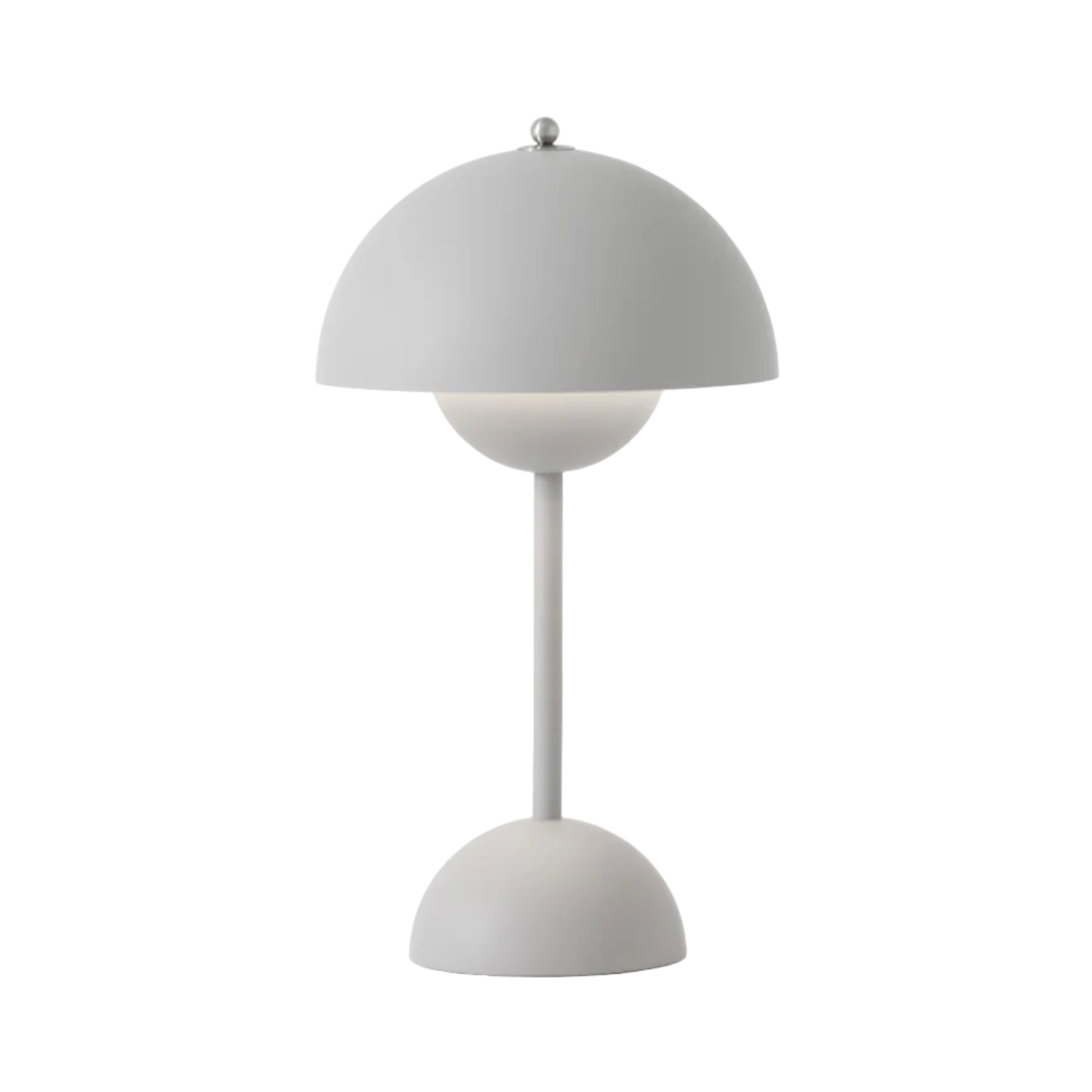Draagbare lamp FLOWERPOT VP9 mat lichtgrijs