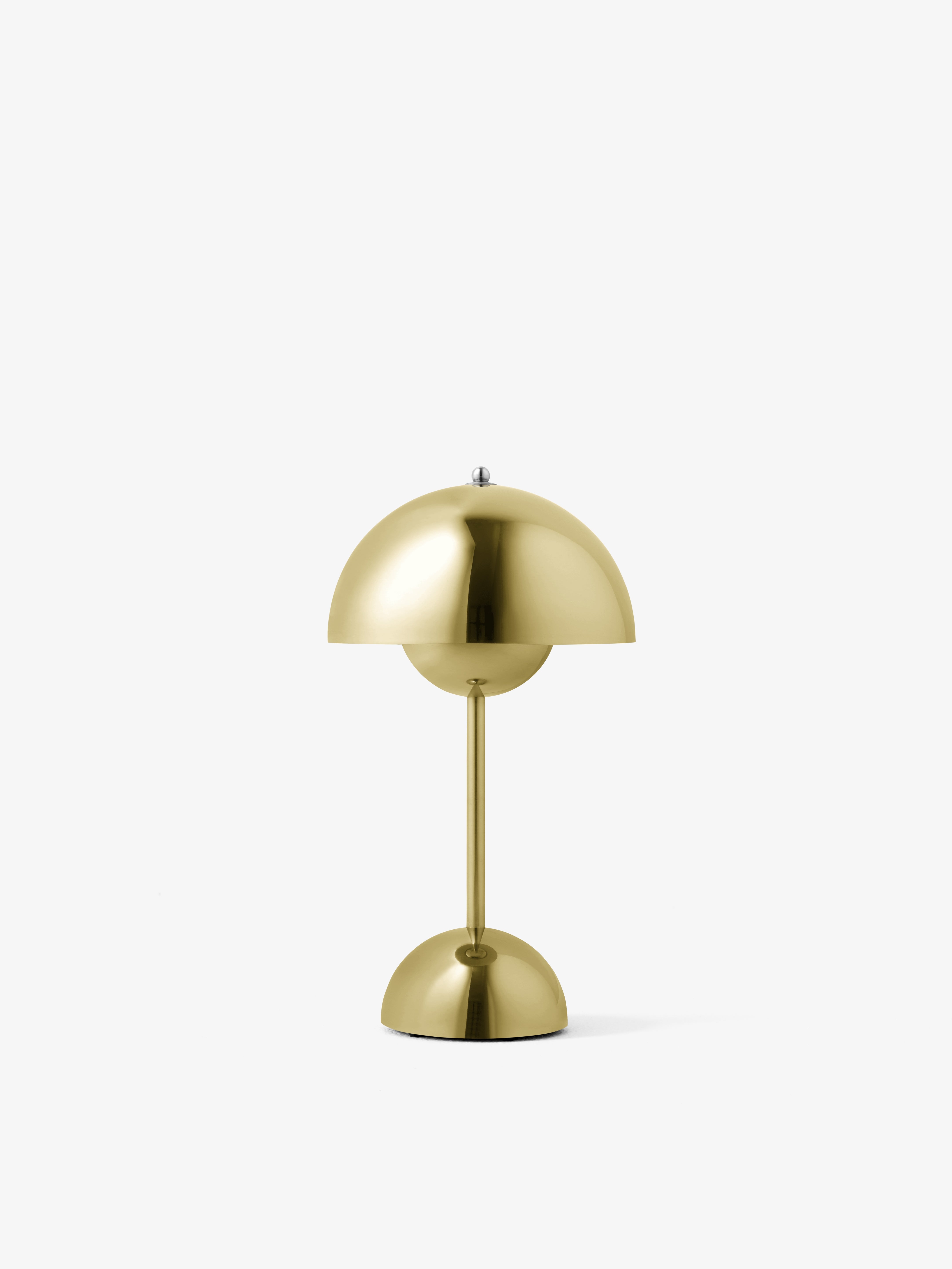 Draagbare lamp FLOWERPOT VP9 in messing
